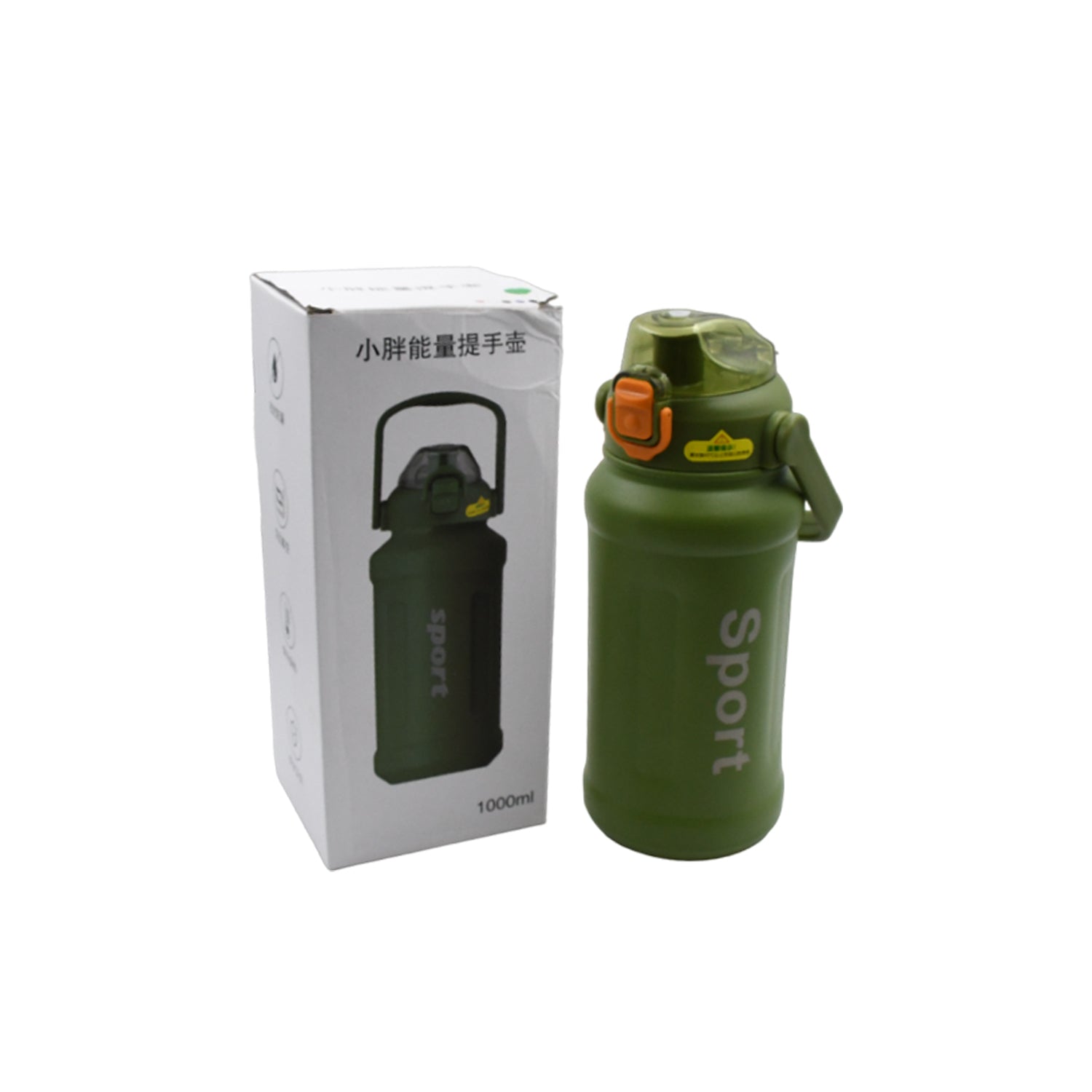 Stainless Steel Double Wall Vacuum Insulated BPA Free Water Bottle, Sports Thermos Flask Keeps Hot 12 Hours, Cold 24 Hours for Traveling, Running, Camping, Biking (1000 ML) - Bhavnagar Deodap