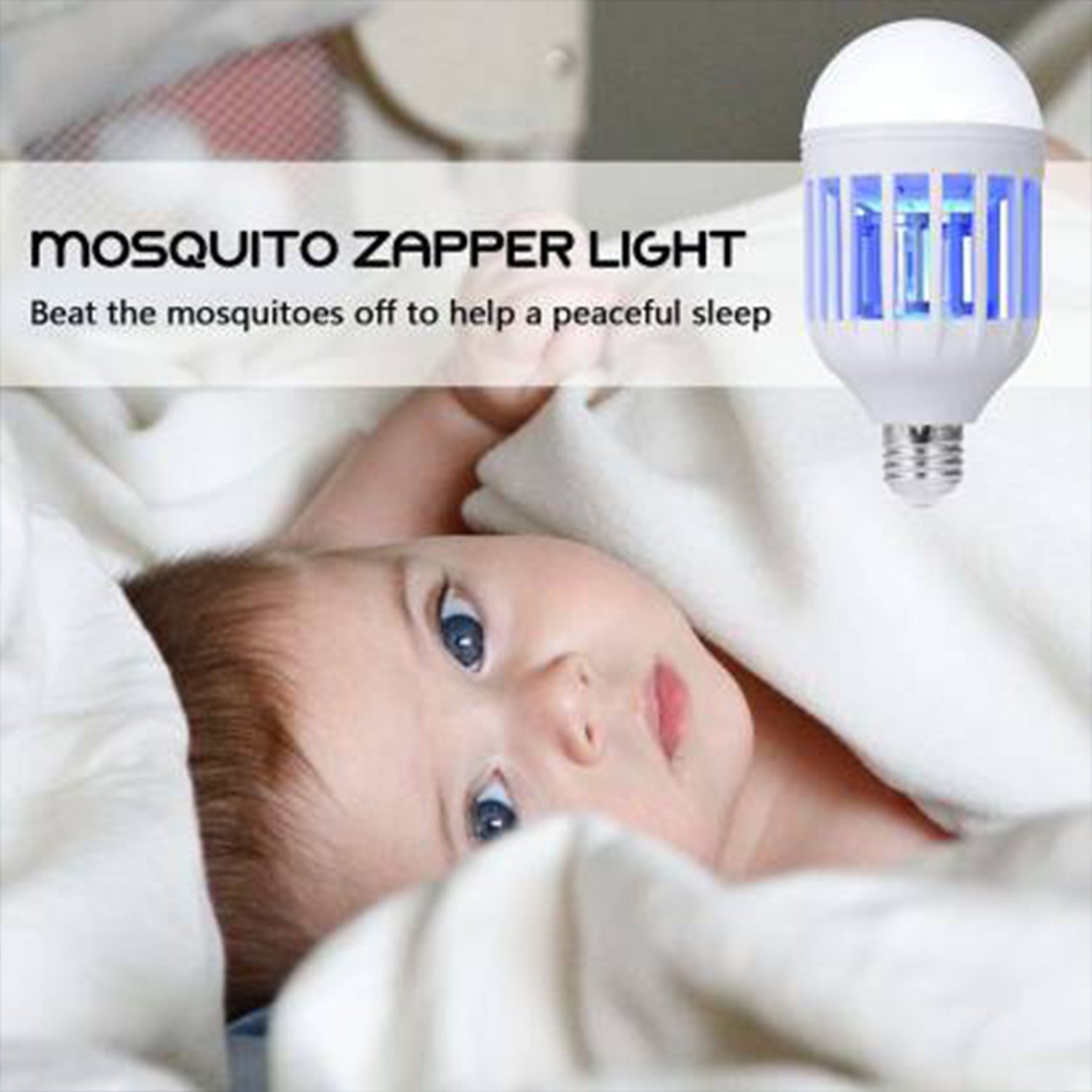 15W  Mosquito Killer Lamp E27 Summer Moths Flying Insects Led Zapper Mosquito Killer Lamp Light Bulb Household - Bhavnagar Deodap