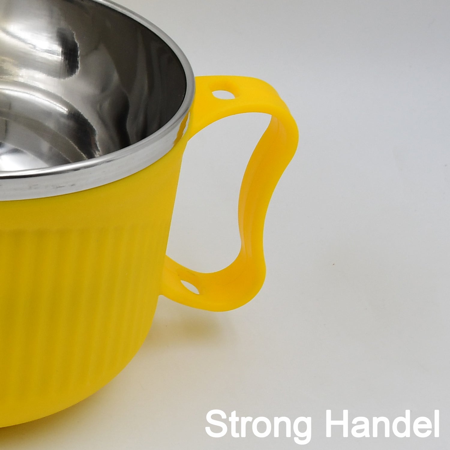 Maggie Bowl with Lid and Handle, Soup Bowls for Easy Perfect Breakfast Cereals, Fruits, Ramen, Beverages, Essentials, Dishwasher Safe Double Layer - Bhavnagar Deodap