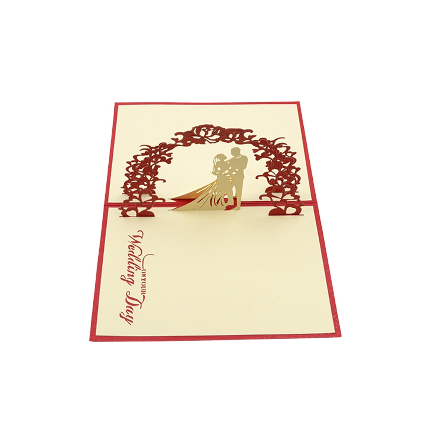 Unique 3D Pop-Up Wishing Card (Birthday, Wedding, Christmas): 1 Pc - Bhavnagar Deodap