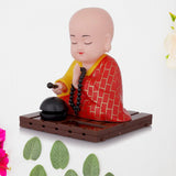 Solar Powered Sitting Buddha Statue,  Moving Head and Hand (1 Pc / Medium) - Bhavnagar Deodap