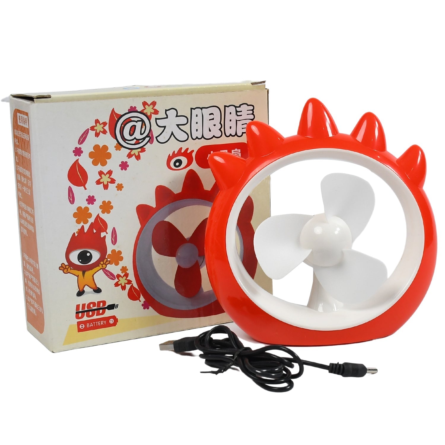 MINI DESKTOP FAN RECHARGEABLE TABLE FAN HANDHELD FAN USB FAN DESK FAN COOLING FAN FOR HOME , OFFICE , CAR, & MULTI USE FAN (Battery Not Include) - Bhavnagar Deodap