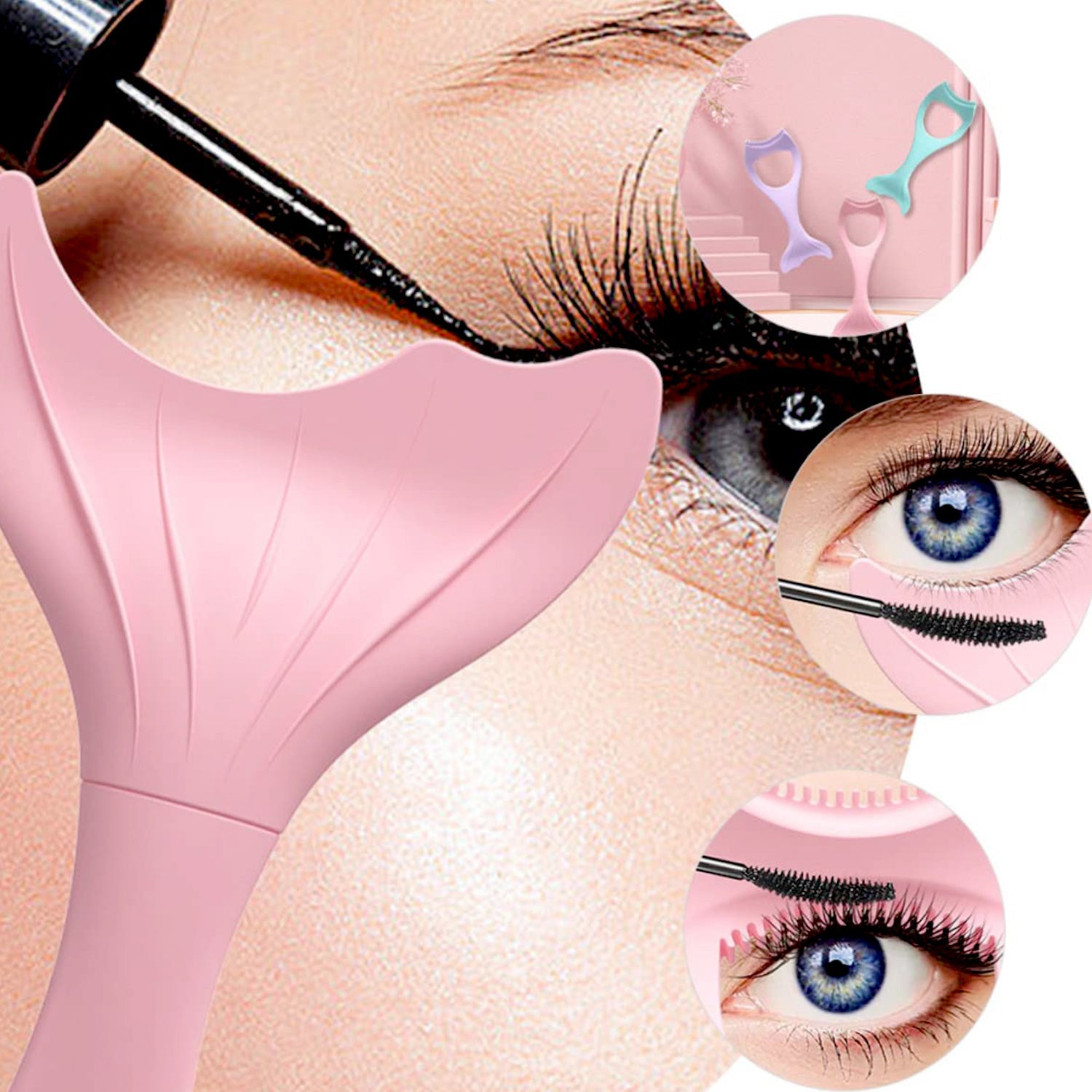 Multifunctional Easy To Clean Curved Silicone Eyeliner Stencils Wing Tips Quick Reusable for Makeup Tool for Beginners, Eyelashes Brush Curler Comb Eye Makeup Tool Female Supply (1 Pc) - Bhavnagar Deodap