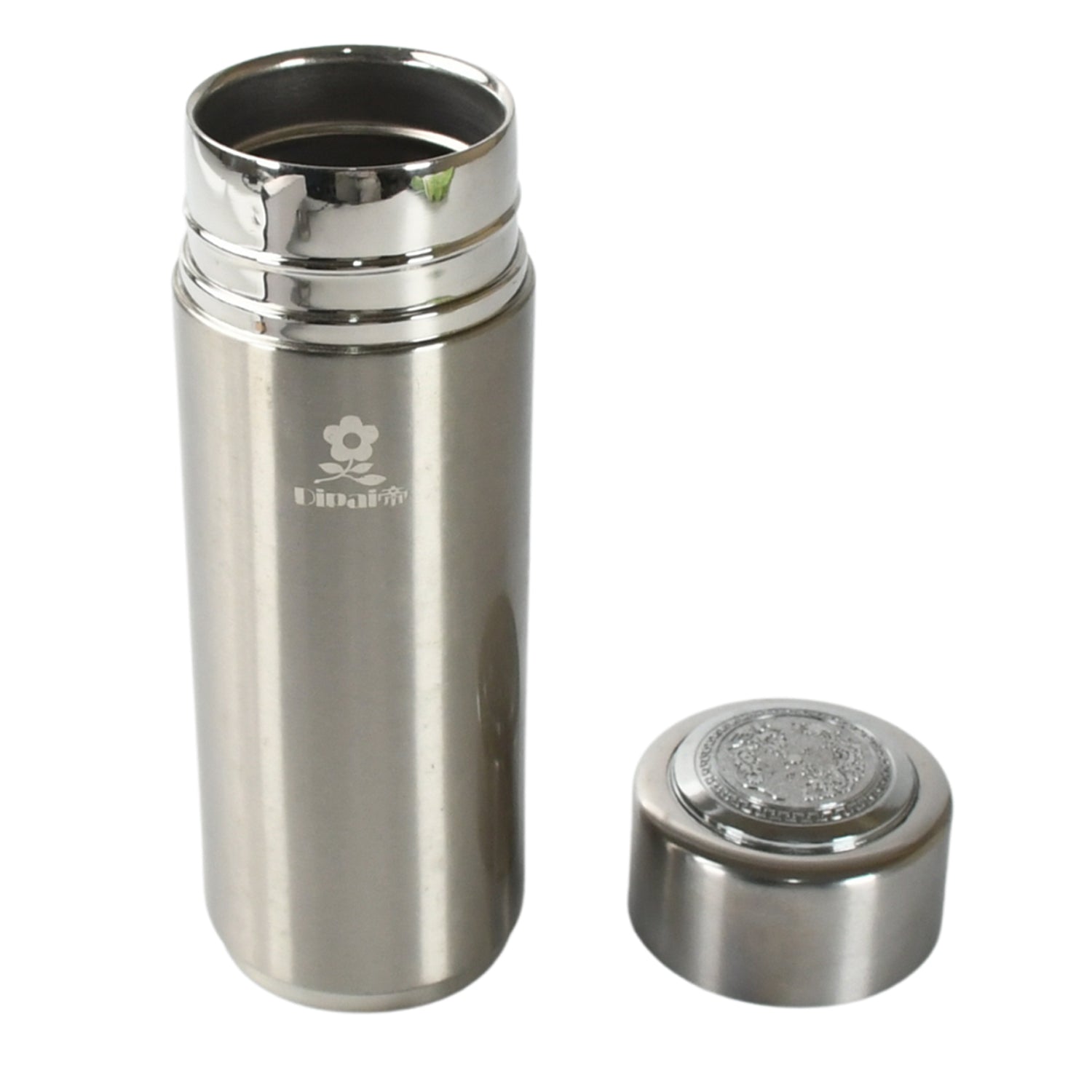 Vacuum Insulation Cup with Lid, Stainless Steel, Hot & Cold Water Bottle Coffee, Double Walled Carry Flask for Travel, Home, Office (1 Pc) - Bhavnagar Deodap