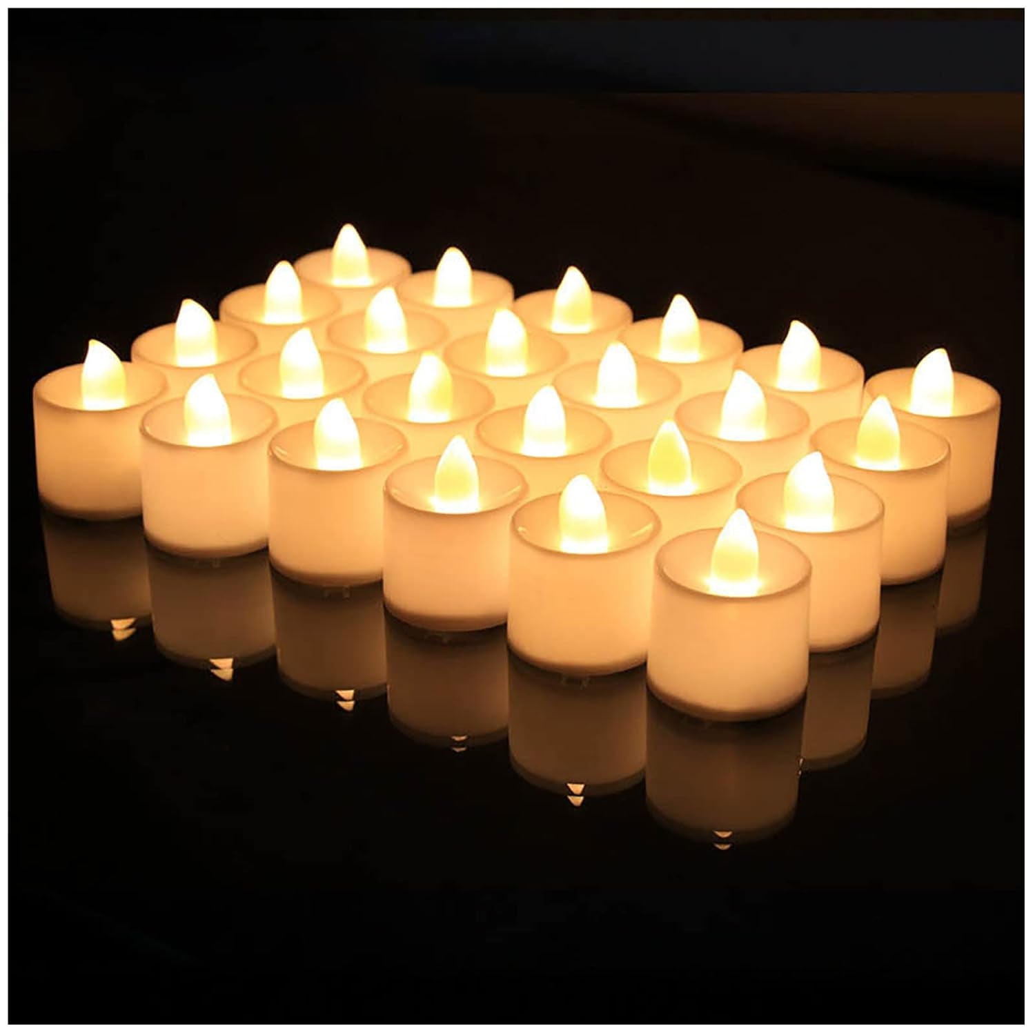 Battery Operated Candle Ideal for Party, Wedding, Birthday, Gifts (24pc) ( Diya , Divo , Diva , Deepak , Jyoti , - Bhavnagar Deodap