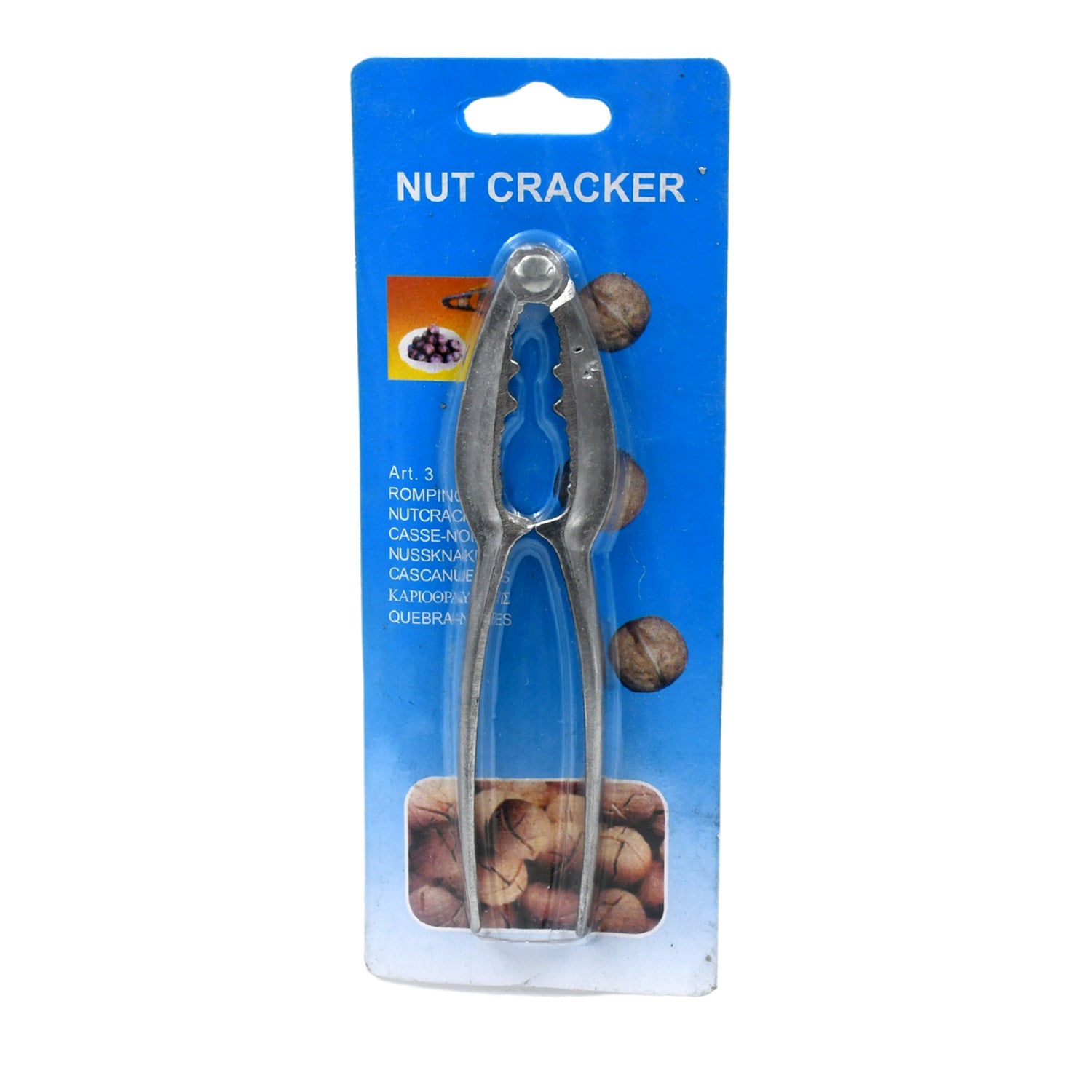 SMALL WALNUT CRACKER, LUXURY DIE CAST STAINLESS ALLOY NUT CUTTER WALNUT CLAMP PLIER PORTABLE SMART WALNUT AKHROT HOUSEHOLD OPEN CORE PLIERS FOR ALL NUTS - Bhavnagar Deodap