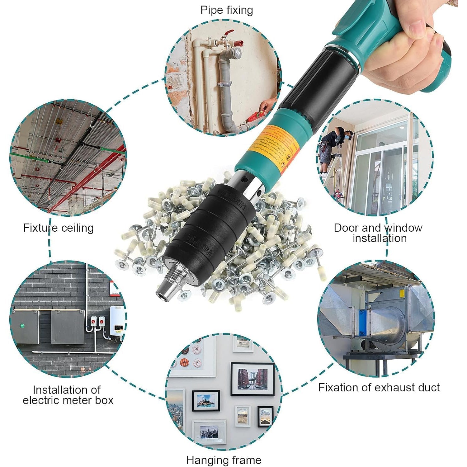 Arrow Fastener Manual Nail Gun with Steel Nails