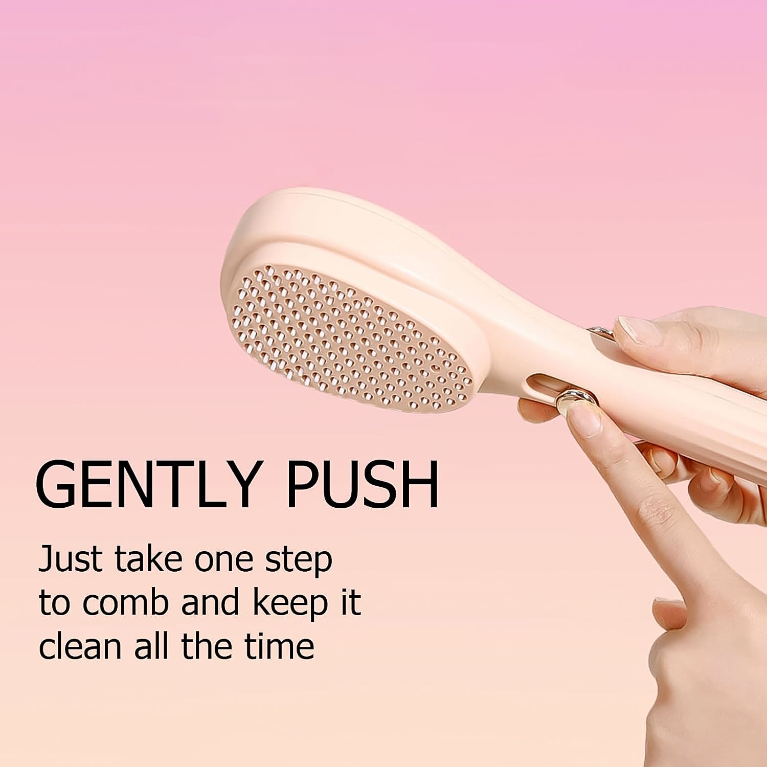 Self-Cleaning Anti-Static Massage Comb (1 Pc) - Bhavnagar Deodap