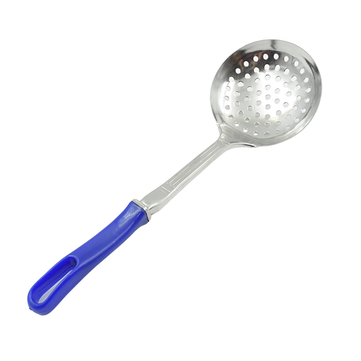 Colander Spoon, Non Slip Hand Polished Thickened Hot Pot Spoon for Kitchen for Restaurant, Stainless Steel Cooking Colander Skimmer Slotted Spoon Kitchen Strainer Ladle with Long Handle for Kitchen Cooking Baking (34Cm) - Bhavnagar Deodap