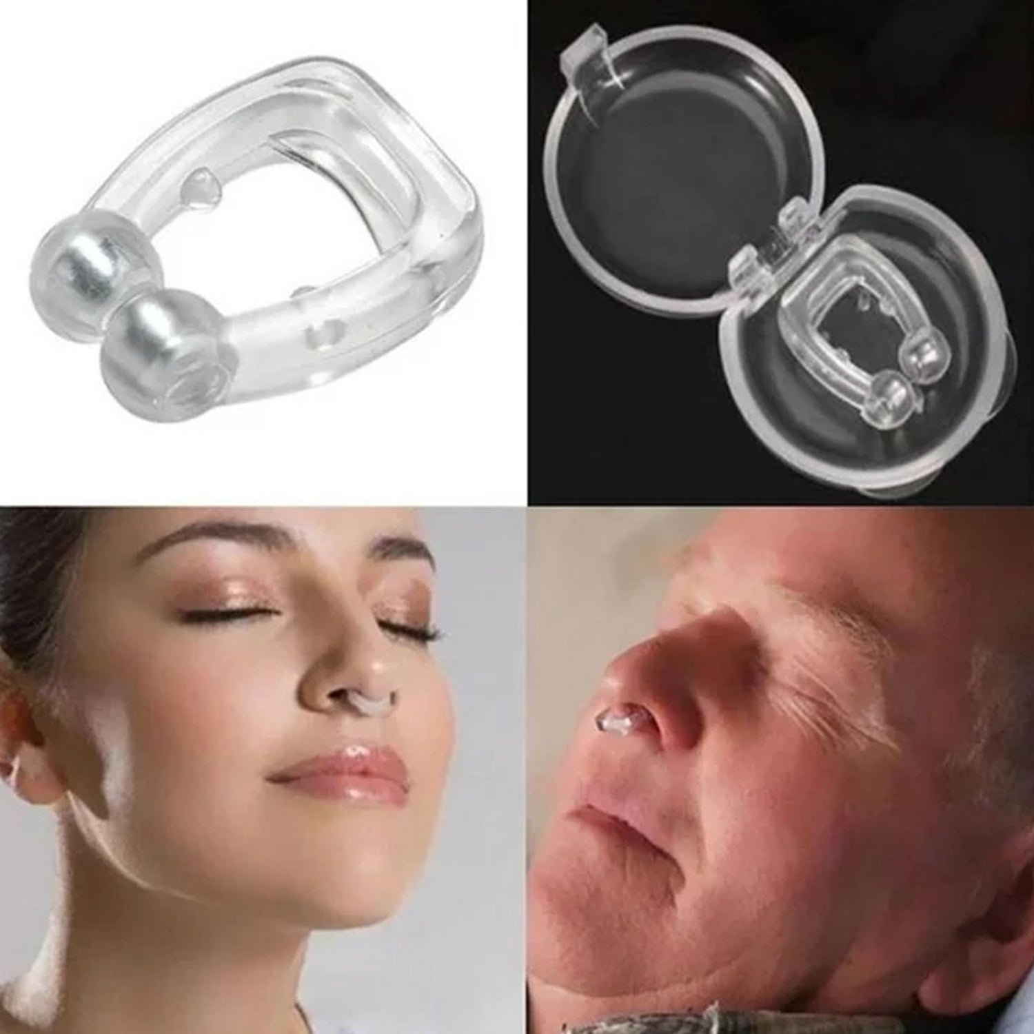 Anti Snore device for men and woman Silicone Magnetic Nose Clip For heavy Snoring sleeper, Snore Stopper, Anti Snoring Device (1 Pc) - Bhavnagar Deodap