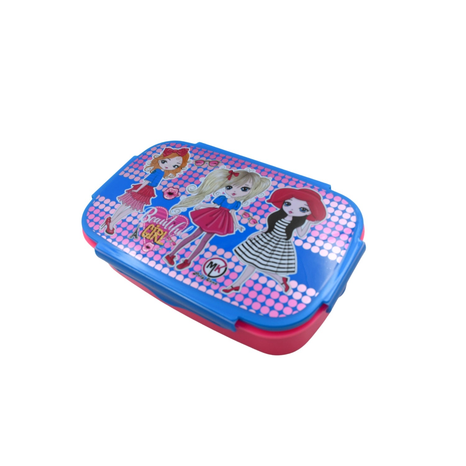 Cartoon Printed Plastic Lunch Box With Inside Small Box & Spoon for Kids, Air Tight Lunch Tiffin Box for Girls Boys, Food Container, Specially Designed for School Going Boys and Girls - Bhavnagar Deodap