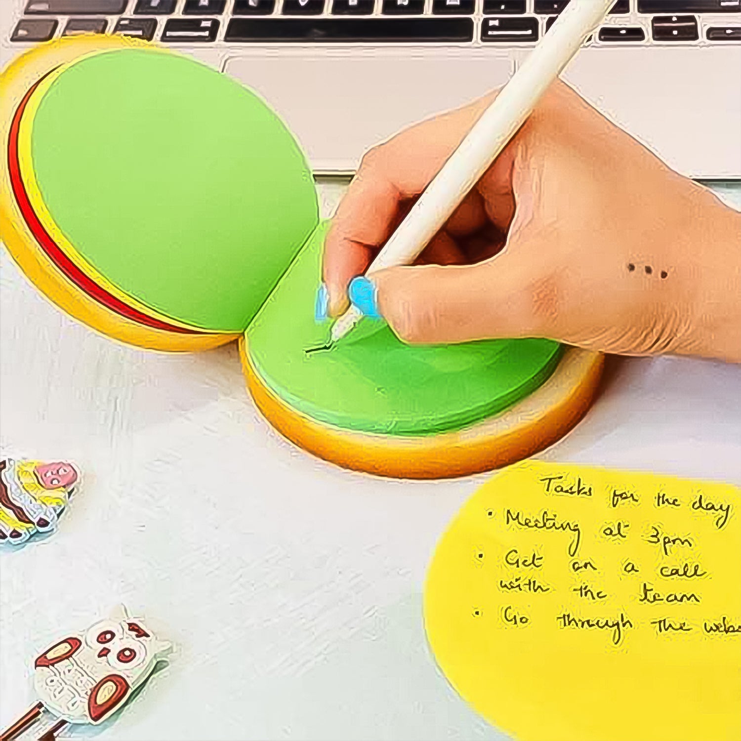 Burger Shaped Note  /  Sticky Notes  /  Memo Notes, Unique Mini Notes (Multicolor) - Bhavnagar Deodap