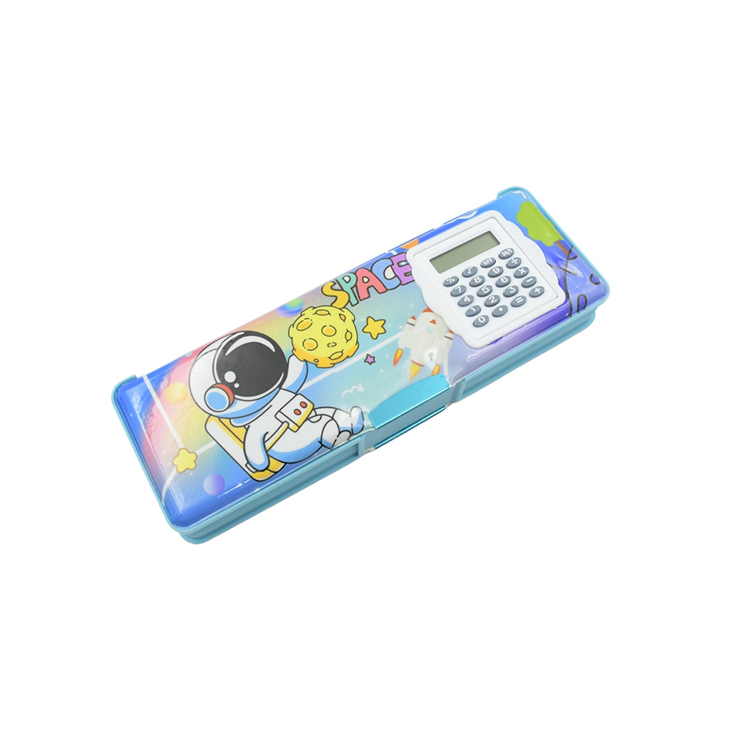 Double Sided Magnetic Geometry Box, Pencil Box with Calculator for Boys Art Plastic Pencil Box  for Girls and Boys - Bhavnagar Deodap