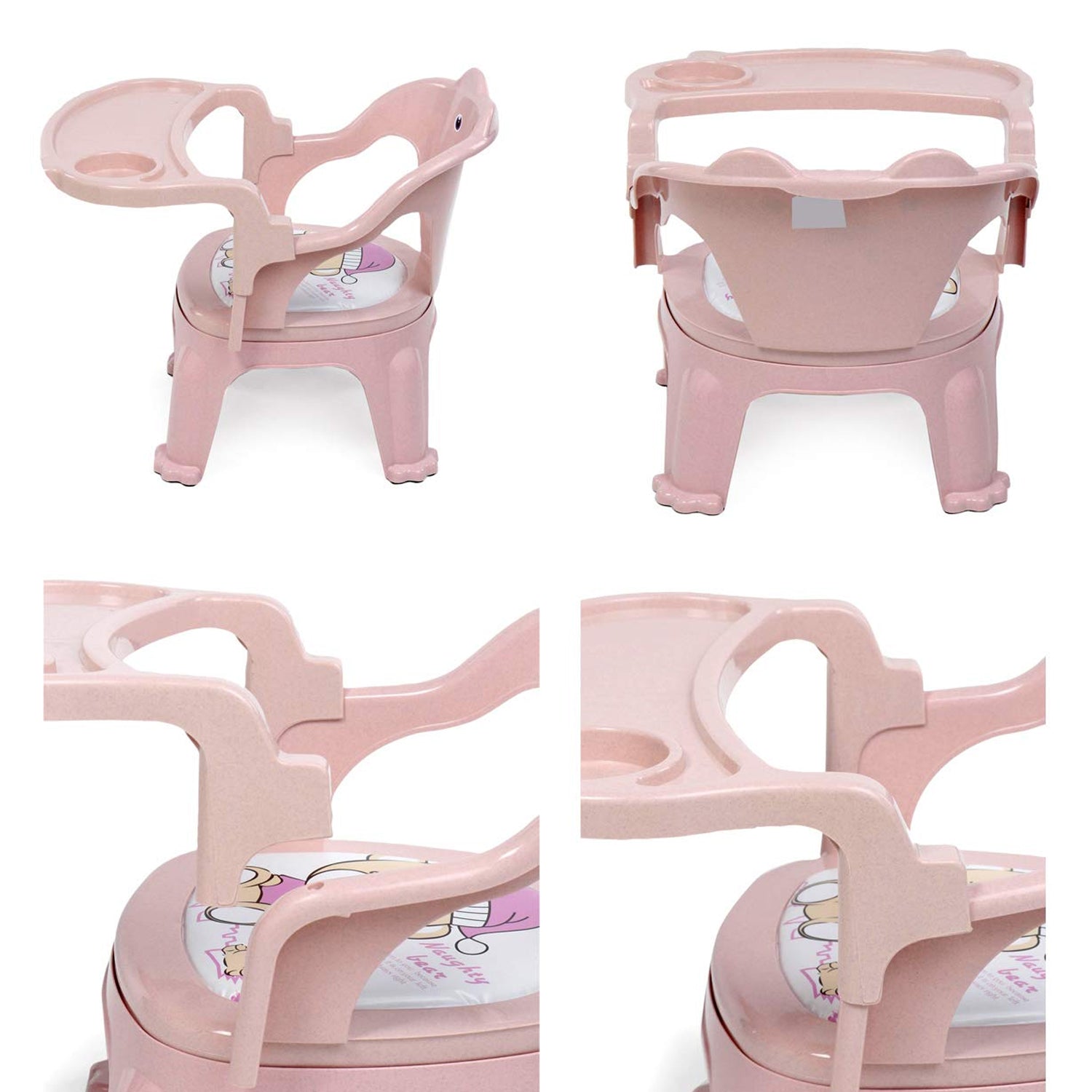 Baby Chair, with Tray Strong and Durable Plastic Chair for Kids/Plastic School Study Chair/Feeding Chair for Kids, Portable High Chair for Kids - Bhavnagar Deodap