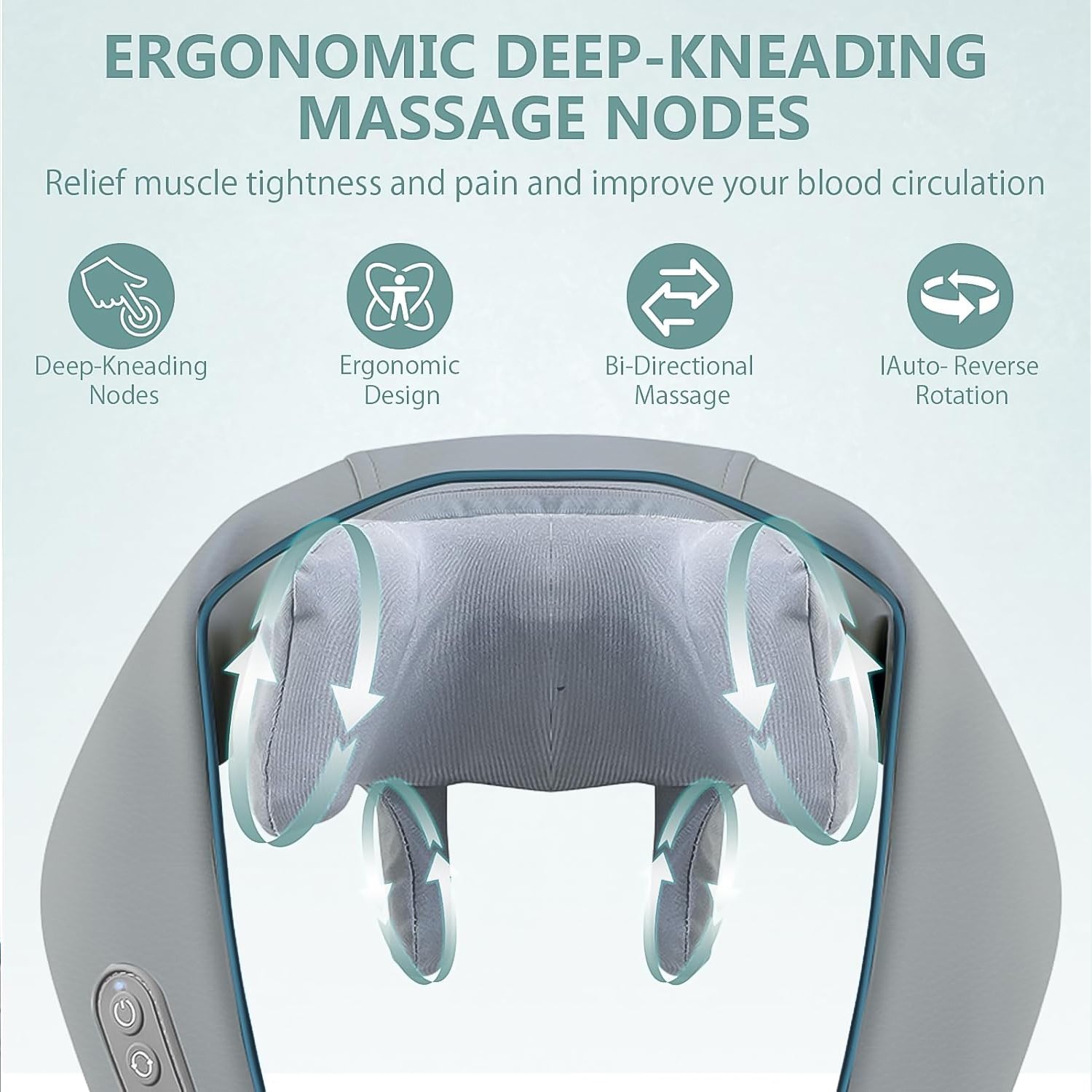 Neck & Shoulder Massagers with Heat, Electric Rechargeable (1 Pc) - Bhavnagar Deodap