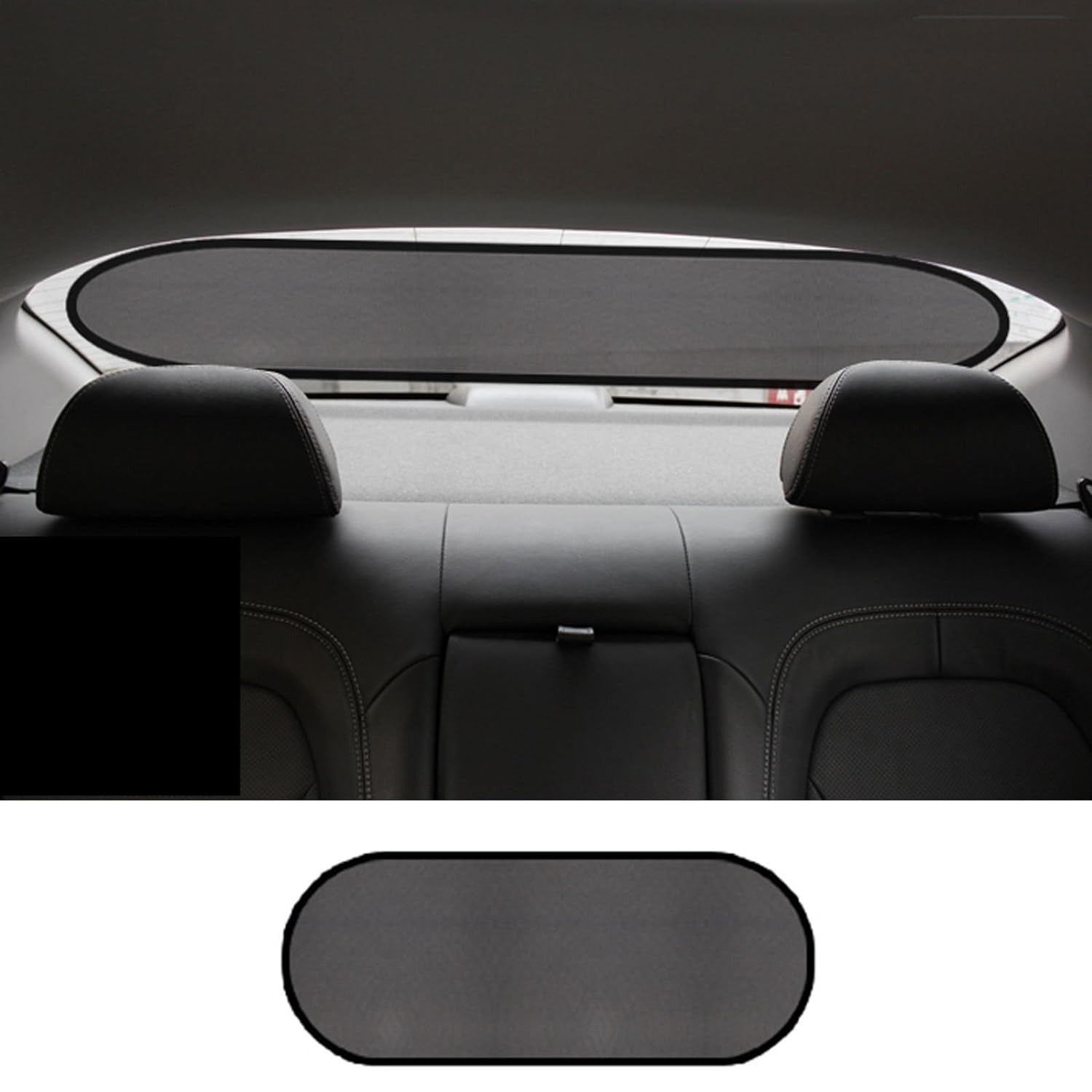 Car Rear Window Sun Shade 39 x 20 Inches Foldable with 4 Suction Cups, Window Sunshade Protection Glare Reduction Shade Protect Sun - Bhavnagar Deodap