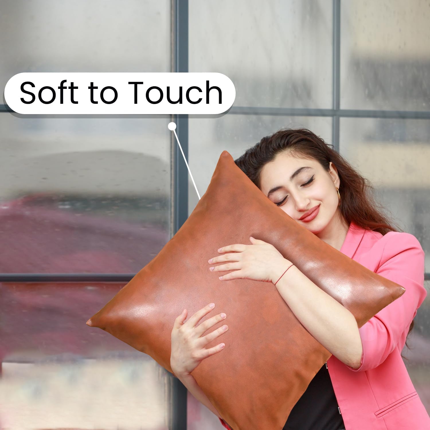 Pillow Covers, Couch Pillows Cover, Soft Decorative Pillow Covers, Pillowcase for Bed Sofa Chair Bedroom Home Farmhouse Decor Living Room Home Decor (38 × 40 CM) - Bhavnagar Deodap