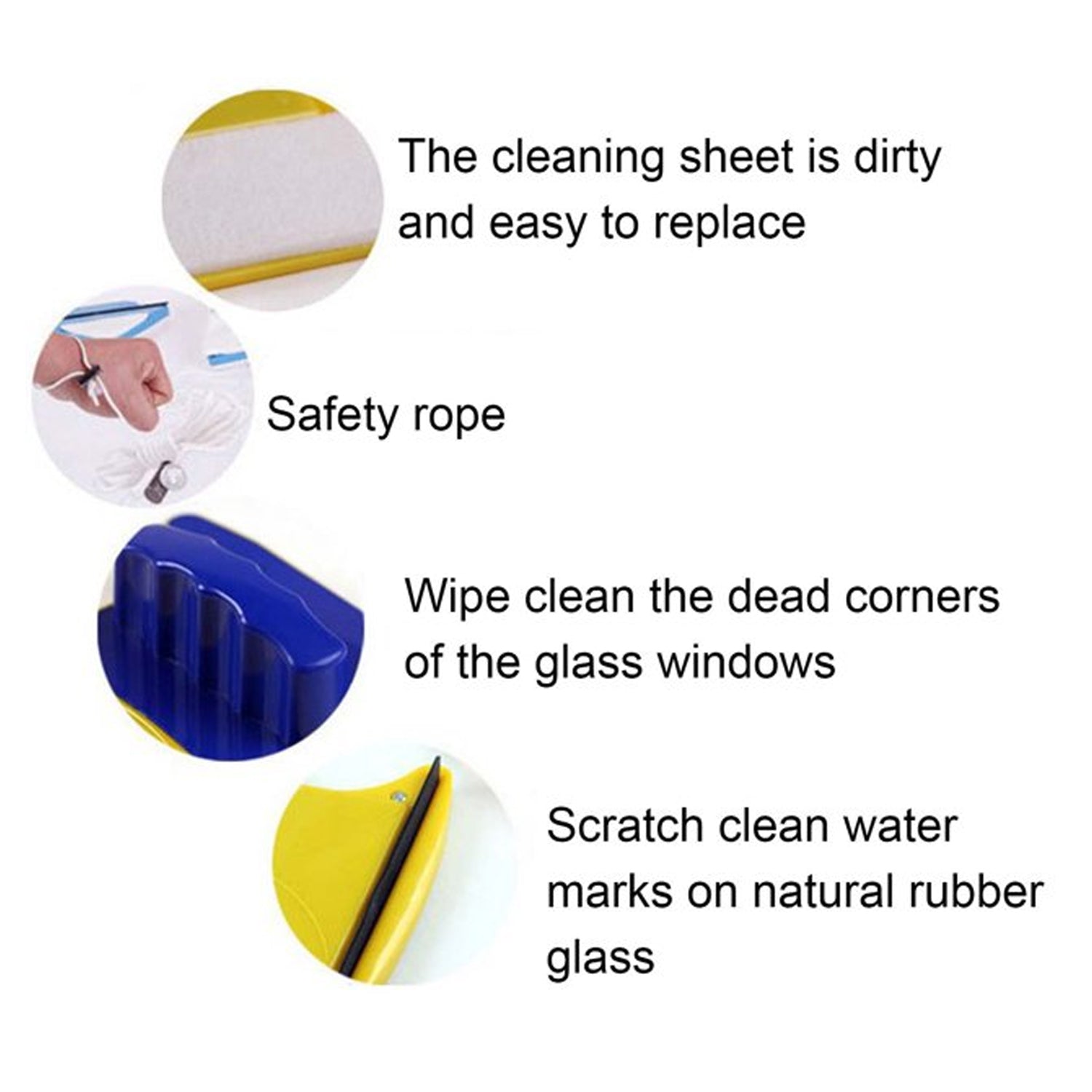 Window Cleaner Double-Side Glazed Two Sided Glass Cleaner - Bhavnagar Deodap