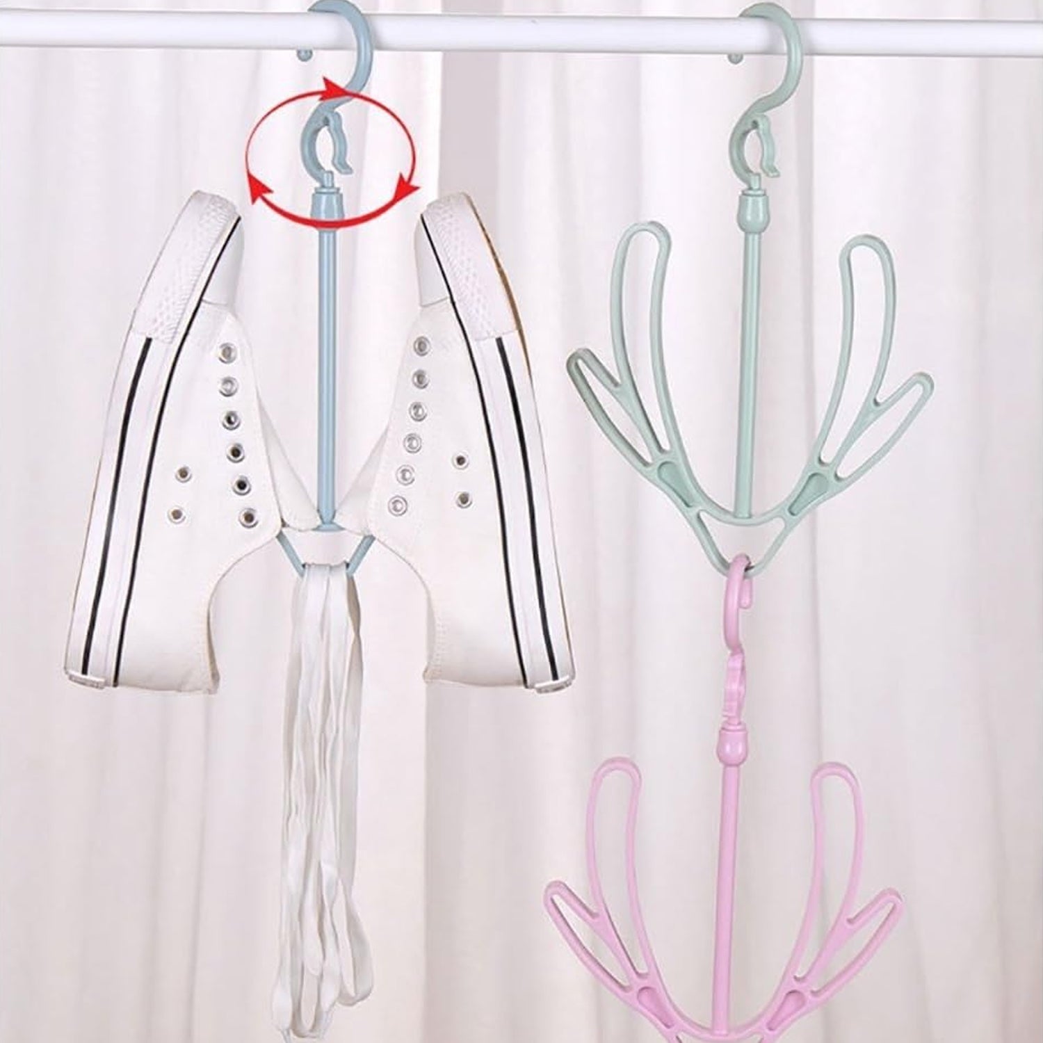 Shoes Drying Hanger, Rotatable Shoe Hanging Racks for Balcony Closet (1pc) - Bhavnagar Deodap