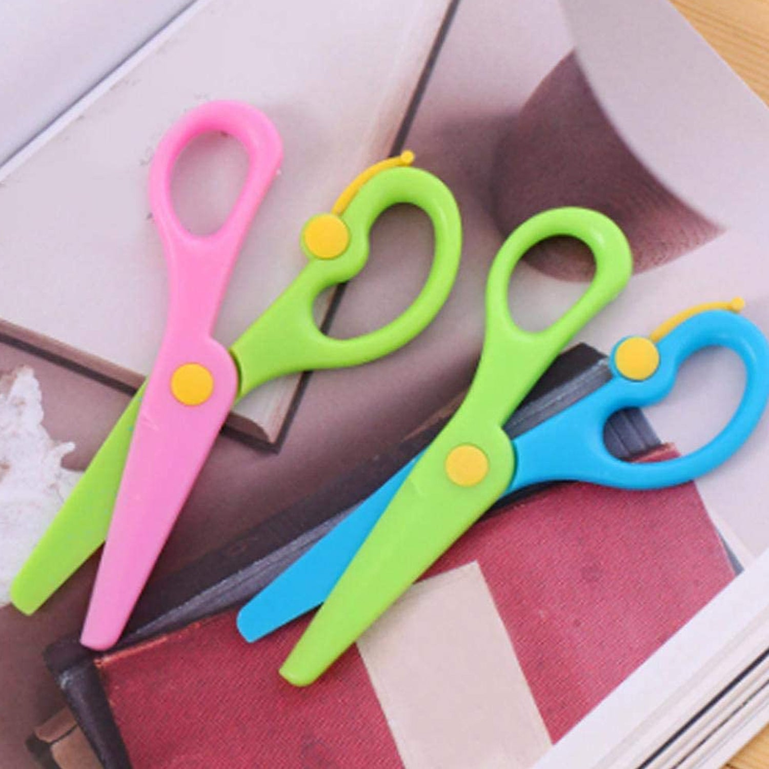 Plastic Safety Scissor, Pre-School Training Scissors. - Bhavnagar Deodap