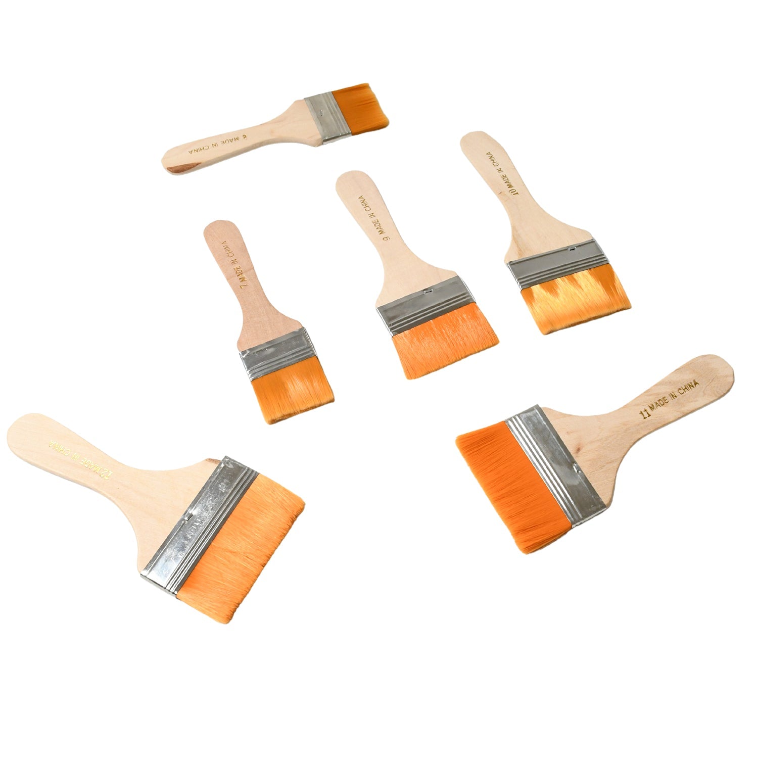 Painting Brush Nylon Pine Brush Tool Board Brush Dusting Cleaning Wall Paint Brush (6 Pc Set) - Bhavnagar Deodap