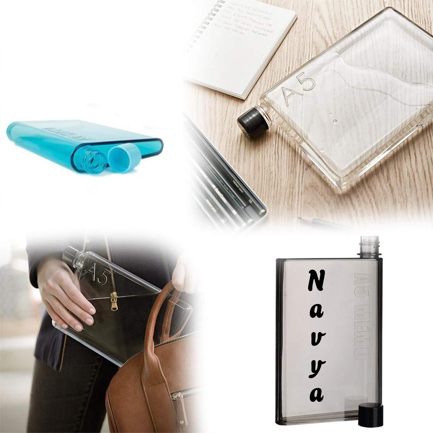 Customize A5 Size Notebook Plastic Bottle (Any Color) - Bhavnagar Deodap