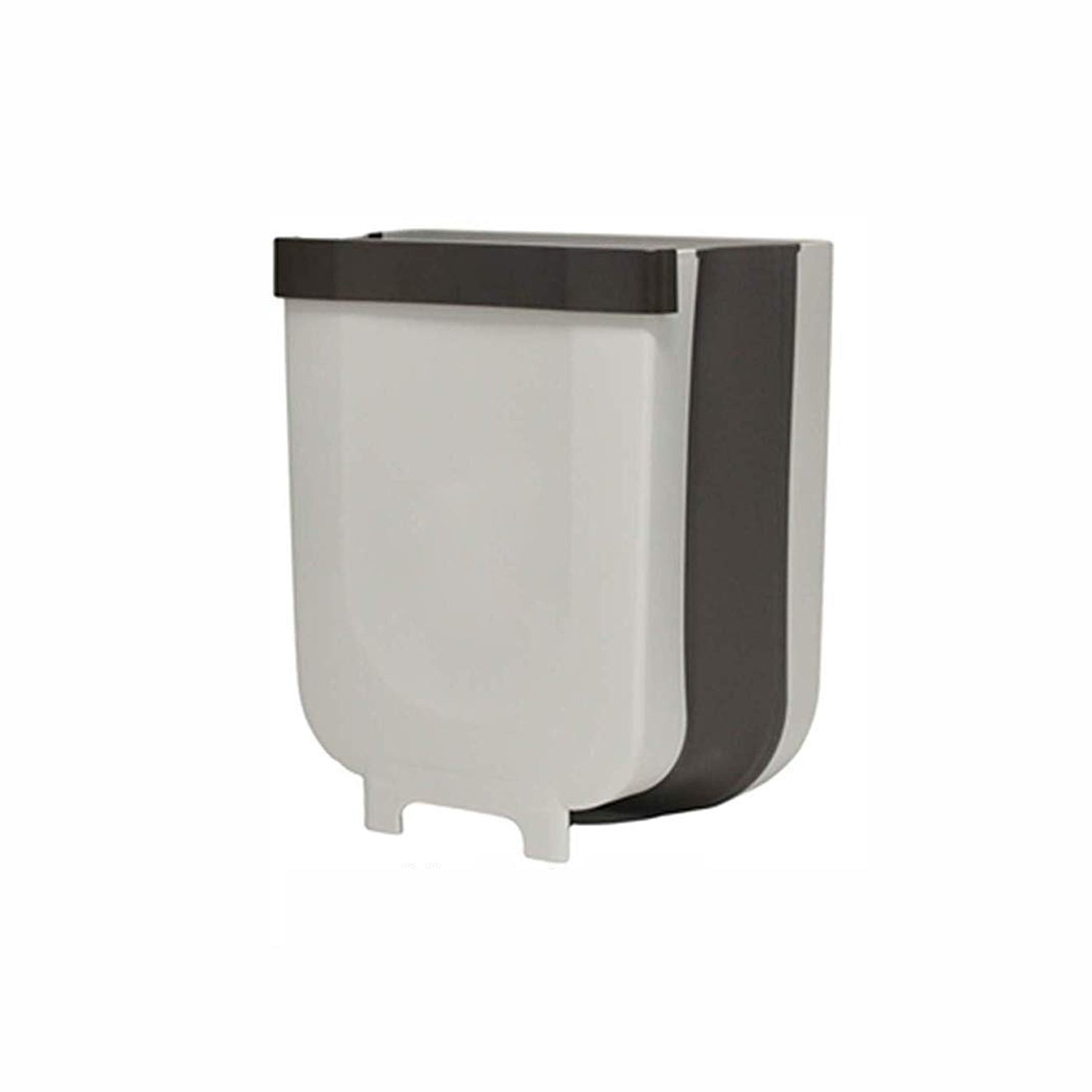 Hanging Trash Can for Kitchen Cabinet Door, Small Collapsible Foldable Waste Bins, Hanging Trash Holder for Bathroom Bedroom Office Car, Portable. - Bhavnagar Deodap