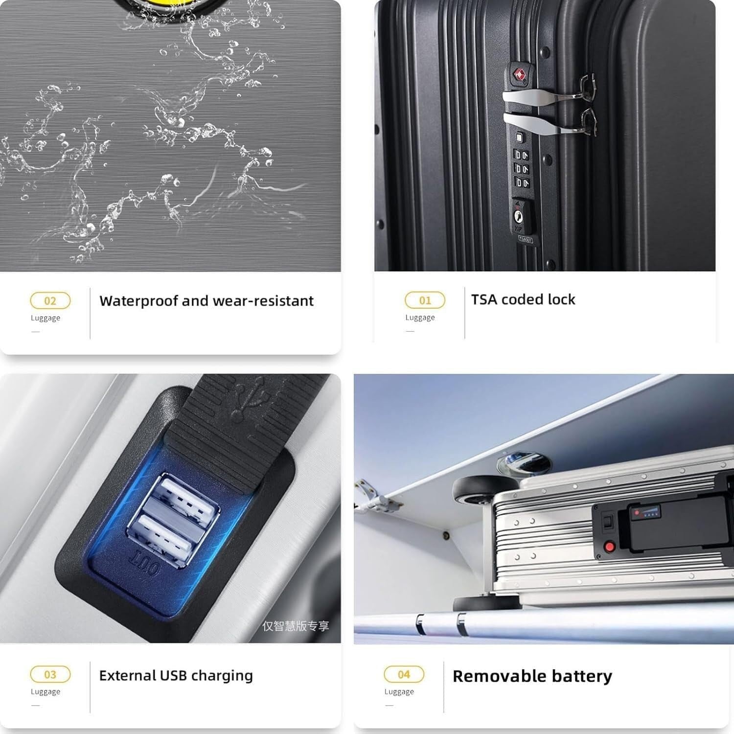 Electric suitcase smart driving luggage electric suitcase scooter with removable battery speed (1 Pc) - Bhavnagar Deodap