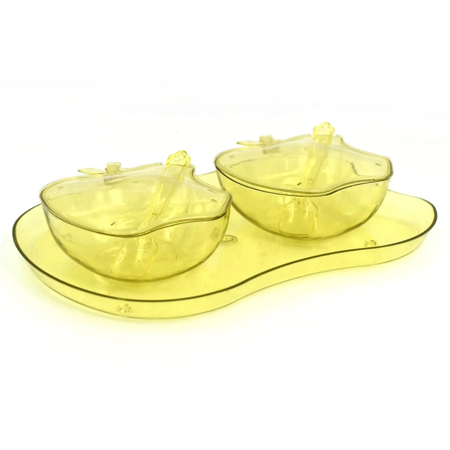 Apple Shape Tray Bowl Used For Serving Snacks And Various Food Stuffs. - Bhavnagar Deodap