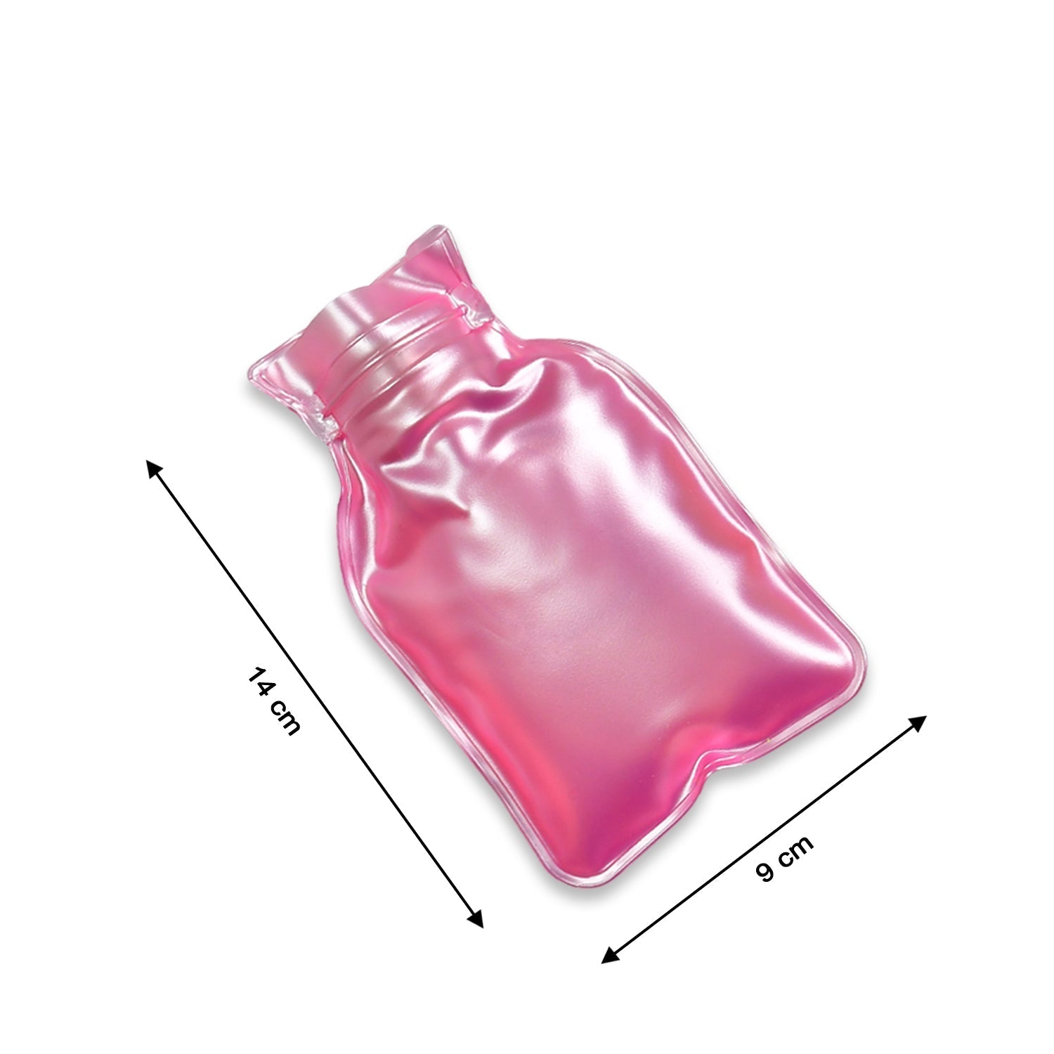 Simple Pink small Hot Water Bag with Cover for Pain Relief, Neck, Shoulder Pain and Hand, Feet Warmer, Menstrual Cramps. - Bhavnagar Deodap