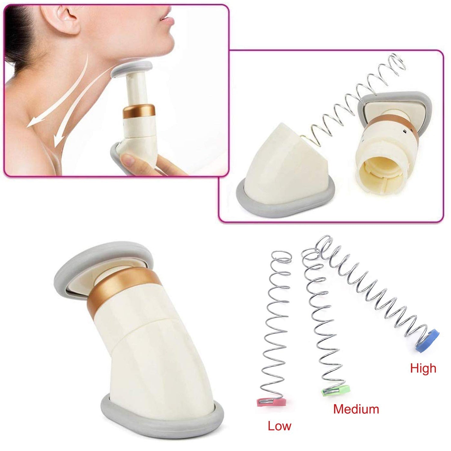 Double Chin Up Massager & Jawline Exerciser (1 Pc) - Bhavnagar Deodap