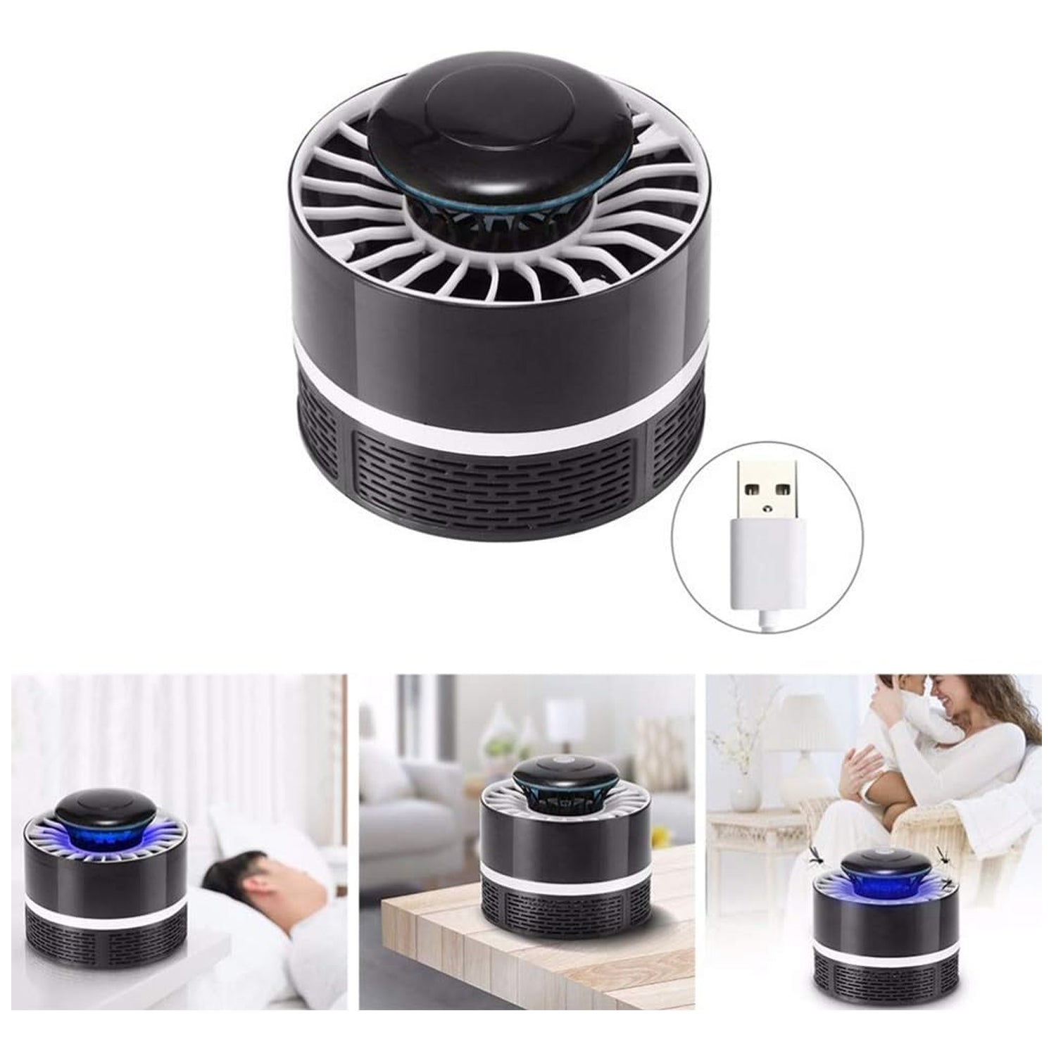 Mosquito Killer Light 5W USB Smart Optically Controlled Insect Killing Lamp Use Forbad room - Bhavnagar Deodap