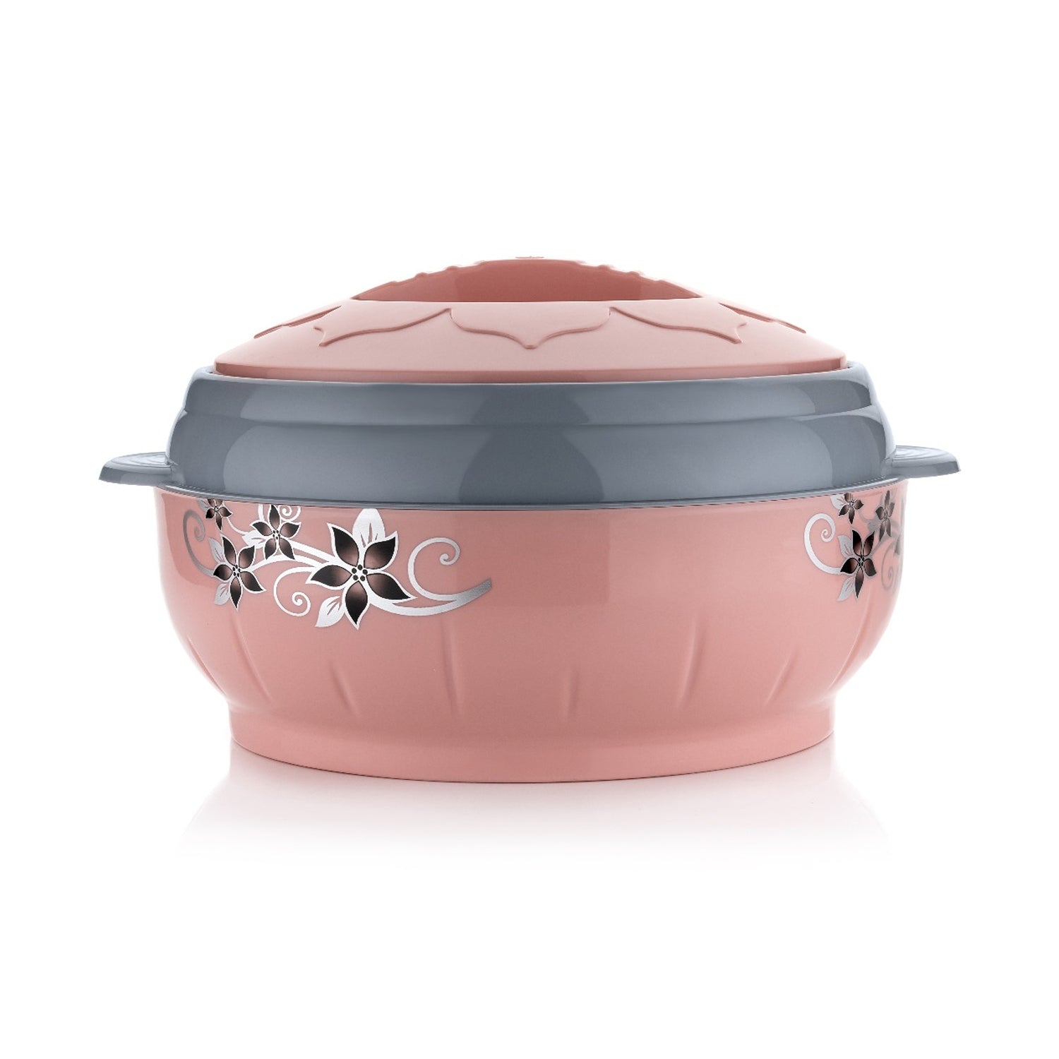 4500ml Insulated Casserole Box (Steel): Floral Print, Keeps Food Hot/Cold - Bhavnagar Deodap