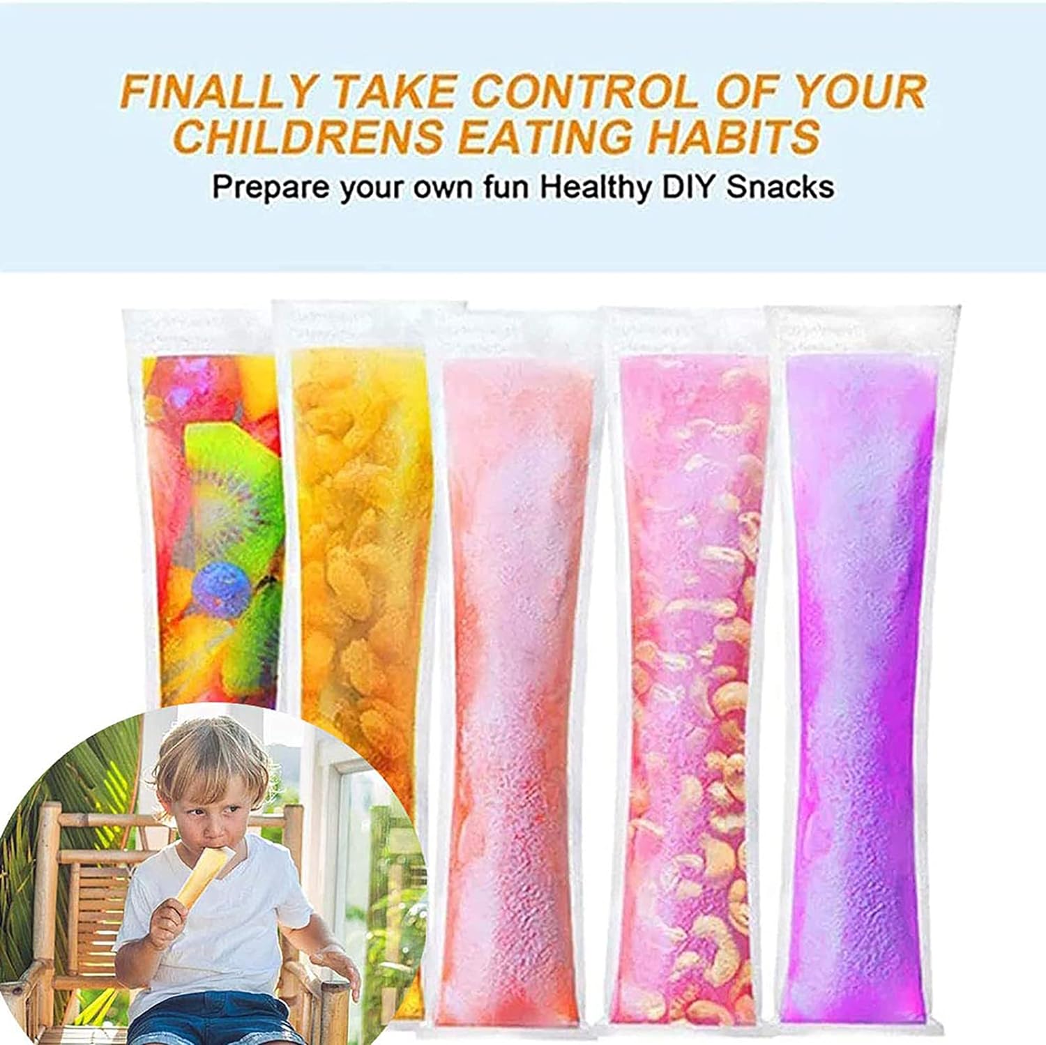 Homemade Popsicle Maker Manual Ice Cream Machine With Approx 20 Pcs Packing Bag Popsicle Mold Convenient Maker Manual Ice Cream Machine For Kids Adults DIY, Reusable - Bhavnagar Deodap