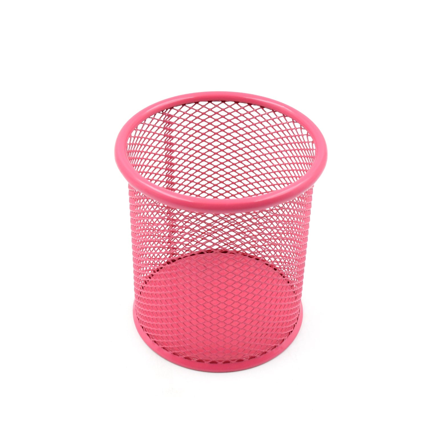 Metal Mesh Pen Holder for Desk (1 Pc): Pen Stand, Pencil Organizer, Stationery Storage - Bhavnagar Deodap