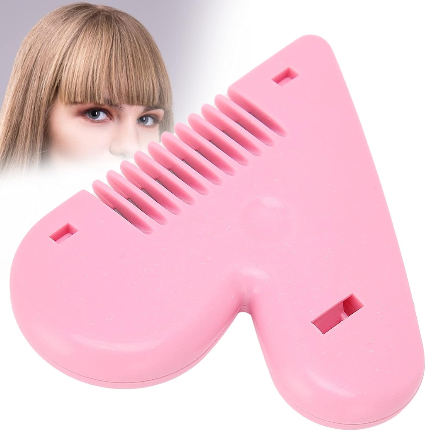 Heart Shape Plastic Hair Cutting Scissors for Baby Girls Lightweight Portable Hair Thinning Double‑Edge Stainless Steel Convenient for Hair Cutting for Hair Thinning (1 Pc ) - Bhavnagar Deodap