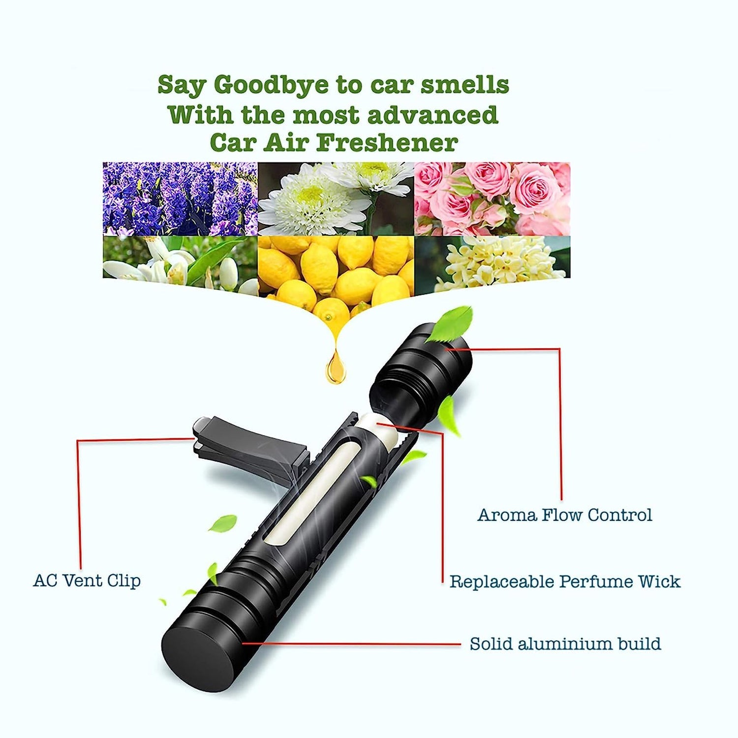 CAR AIR FRAGRANCE FOR AC VENT NEW LONG LASTING AND SWEET FRAGRANCES AIR FRESHENER - Bhavnagar Deodap