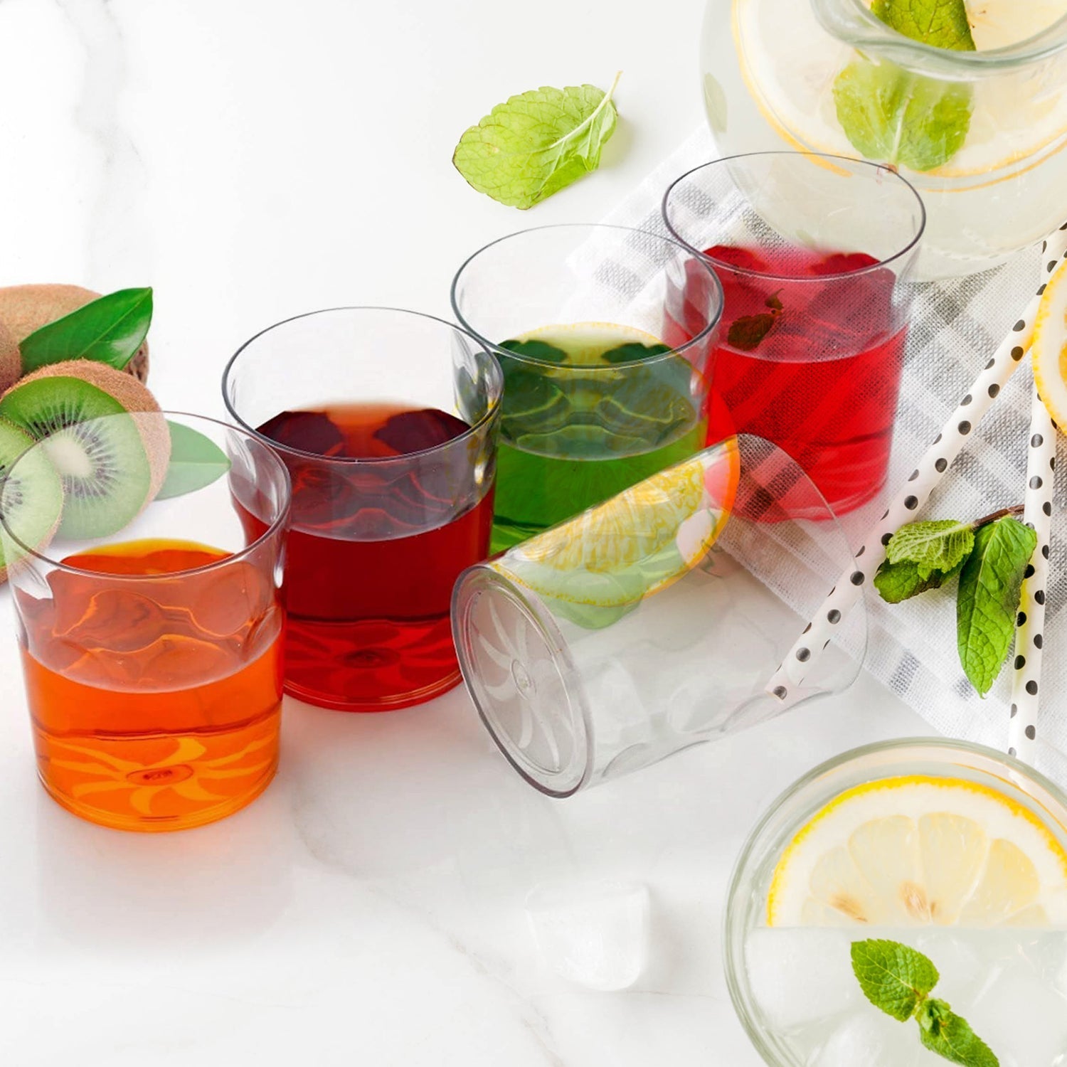 Magic Glass Clear Glass Bubble Water Juice Glasses (6 Pcs Set) - Bhavnagar Deodap