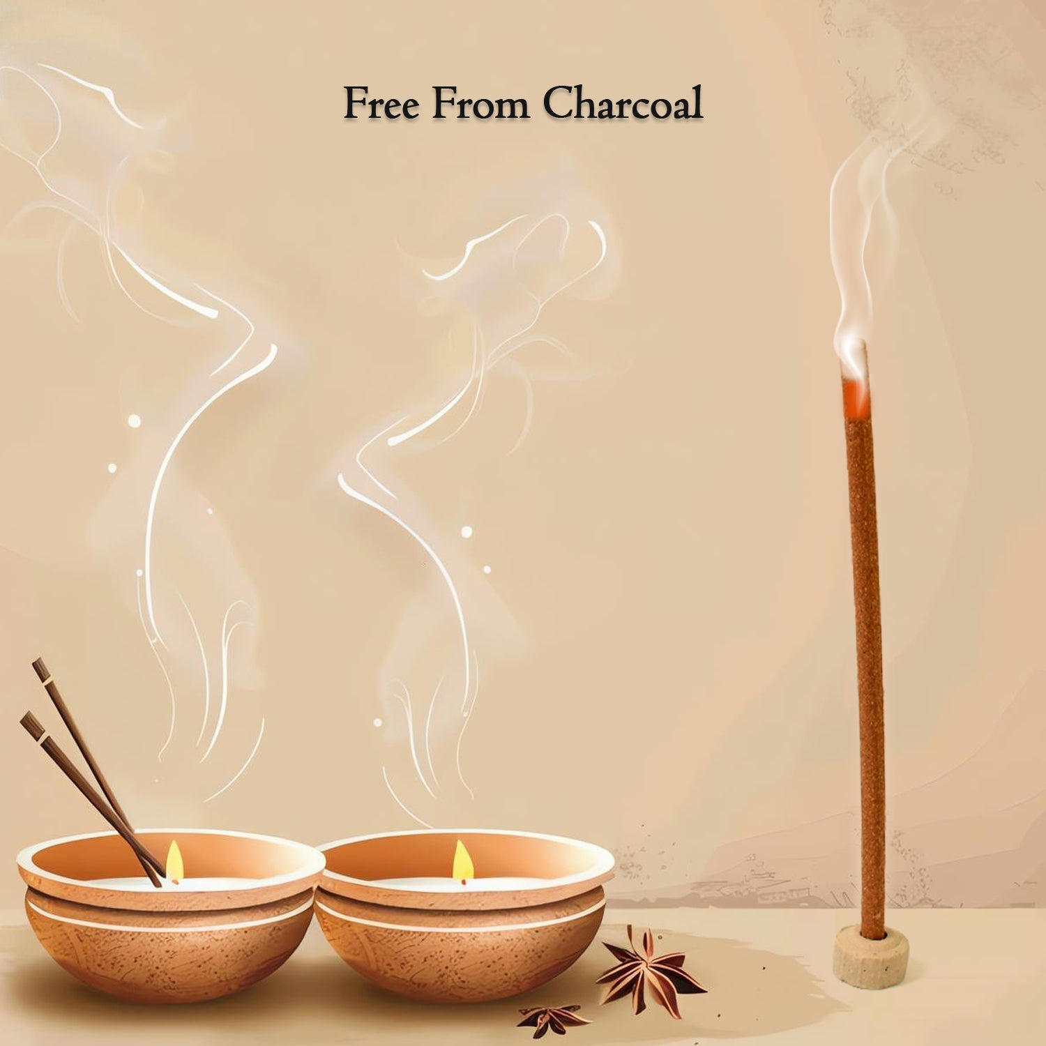 Kesar Chandan Premium Incense Sticks / Agarbatti (100 Gm / With Stand For Stick) - Bhavnagar Deodap