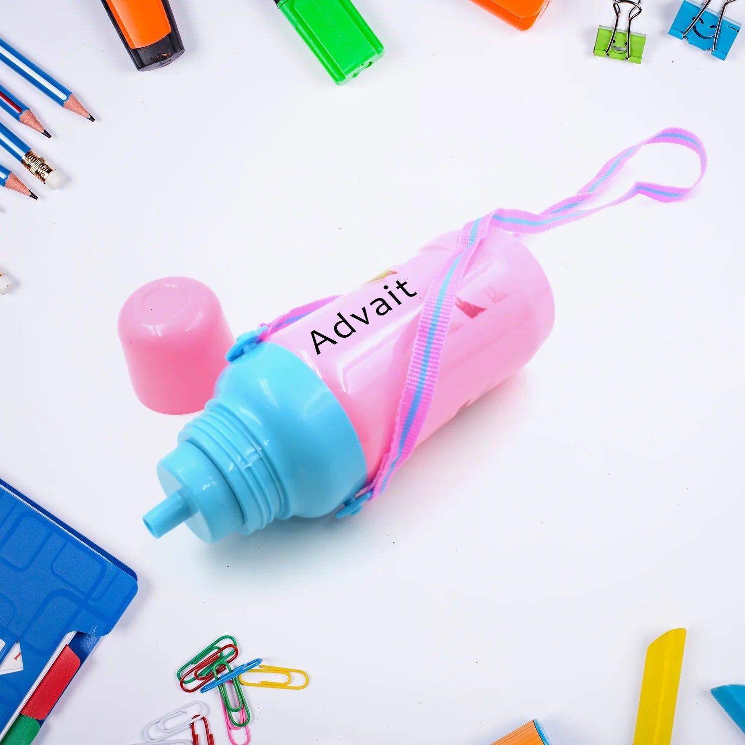 Customize 500ml Insulated Sports Water Bottle with Dori & Straw: Leakproof, BPA-Free, Kids - Bhavnagar Deodap