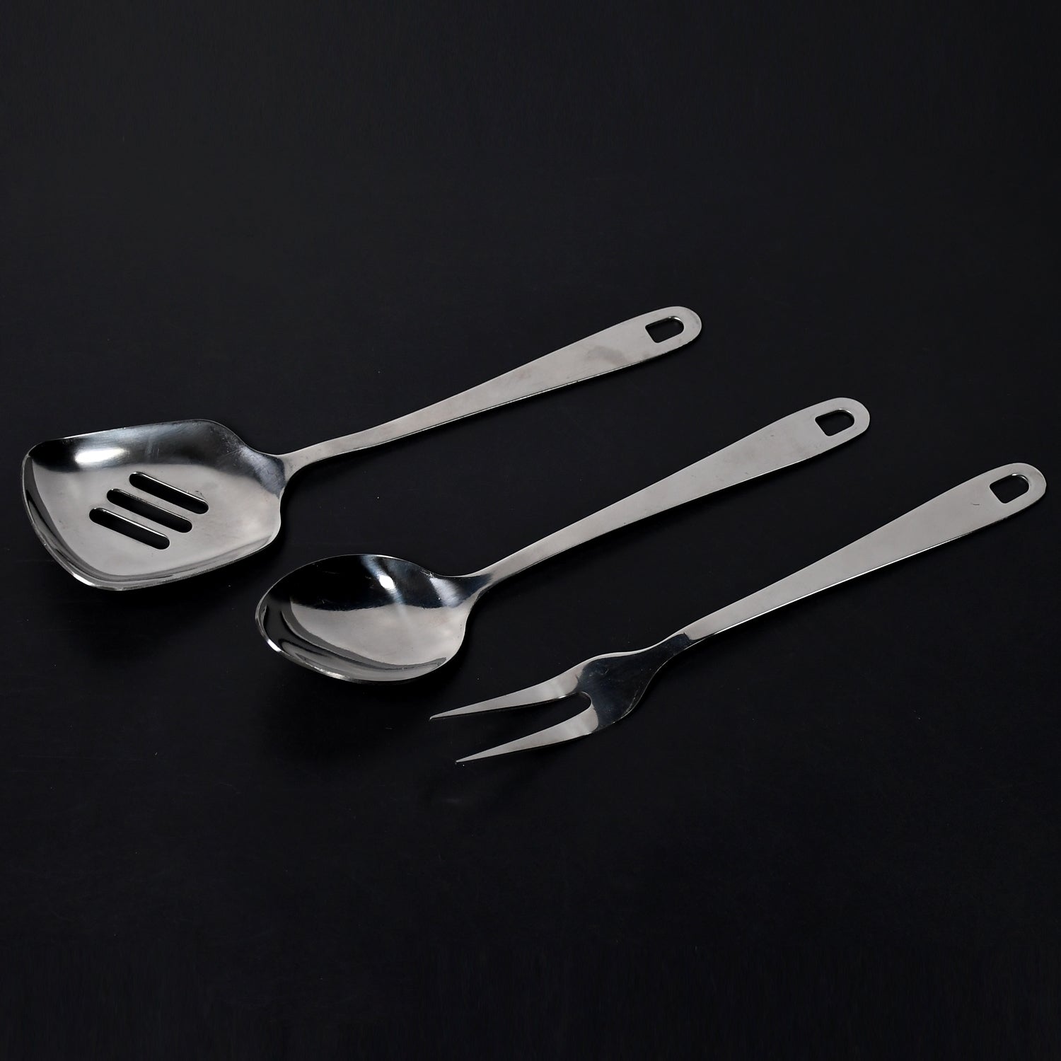 Serving Spoon Set Cooking Spoon Set High Quality Premium Spoon Set  ( 3pc Set ) - Bhavnagar Deodap