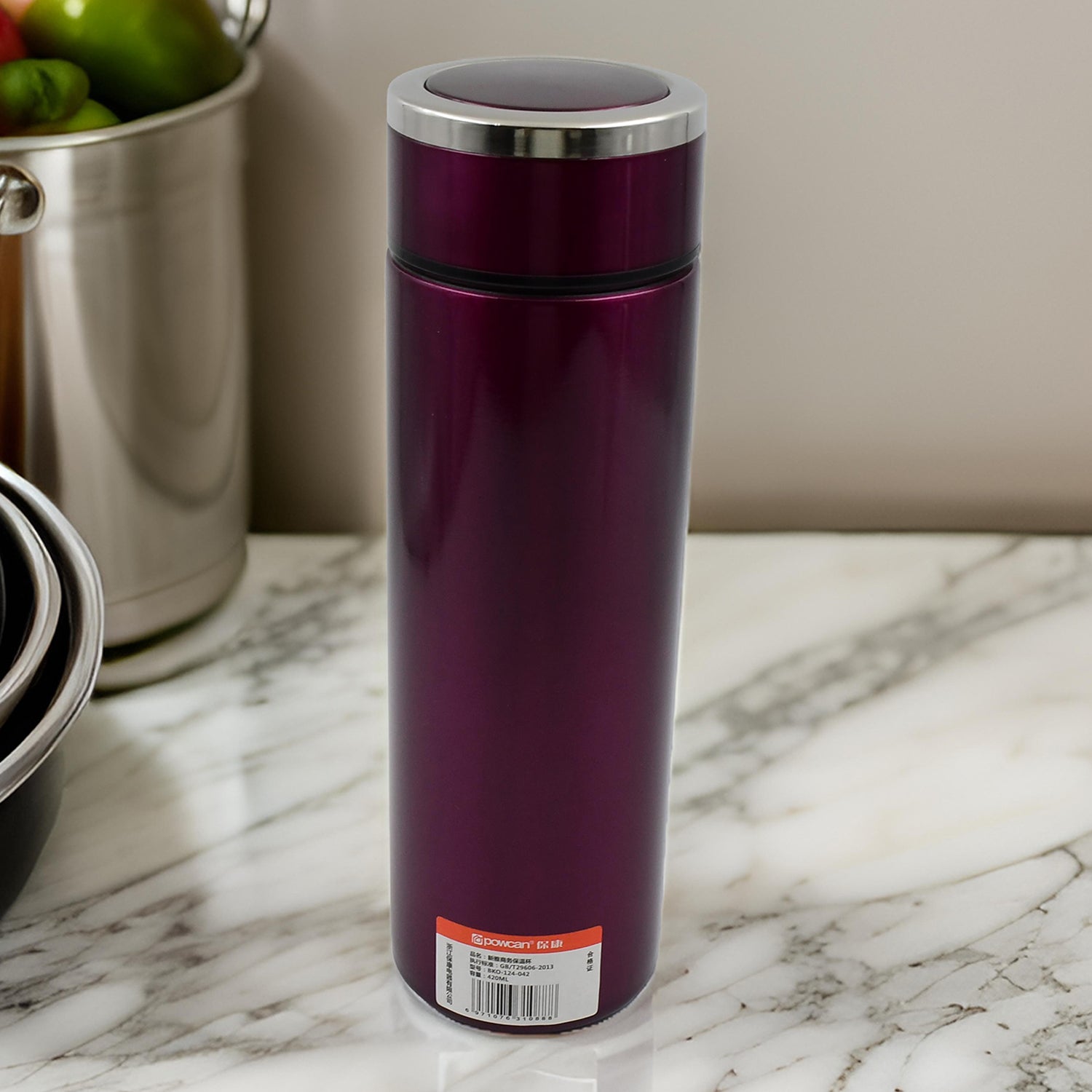 Stainless Steel Water Bottle (420 ML) - Bhavnagar Deodap