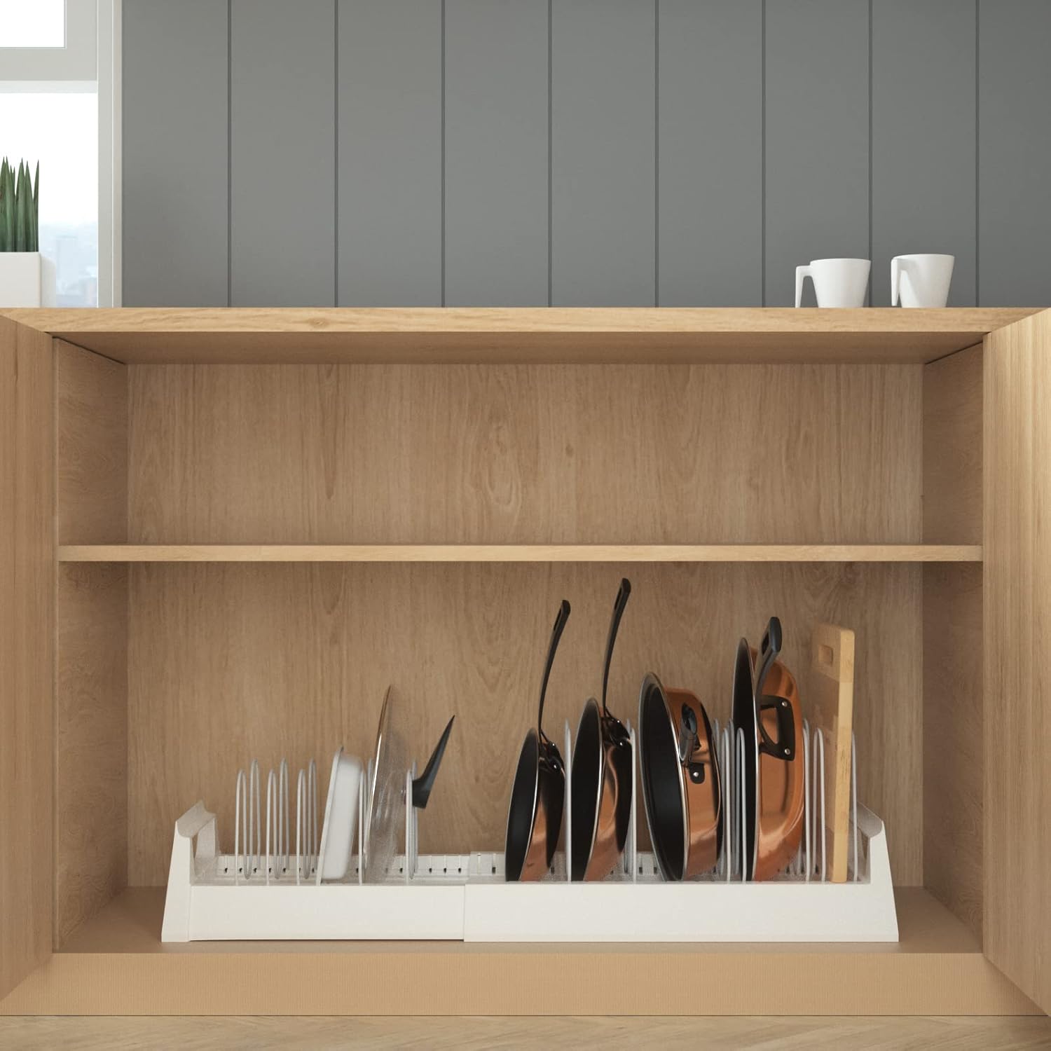 Pots and Pans Organizer Rack for Under Cabinet - Bhavnagar Deodap