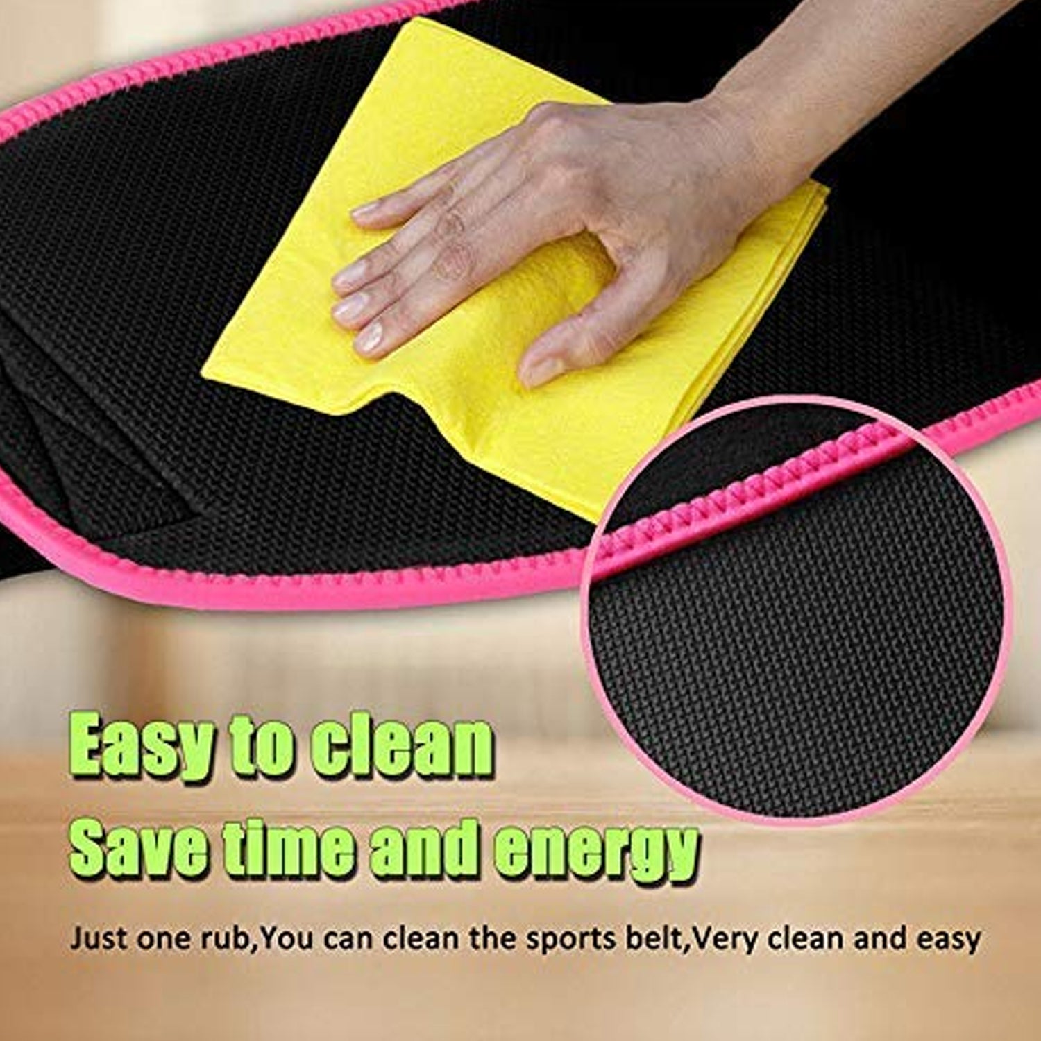 Waist Support Belt Neoprene Ab Belt Trainer, Stomach Wrap Tummy Belt / Belly Tummy Yoga Wrap Back Exercise Body Wrap - Bhavnagar Deodap