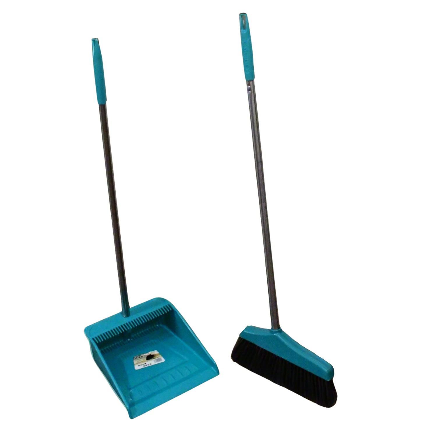 Long Handle Dustpan and Brush 2 Piece Set for Sweeping Cleaning Home Office - Bhavnagar Deodap