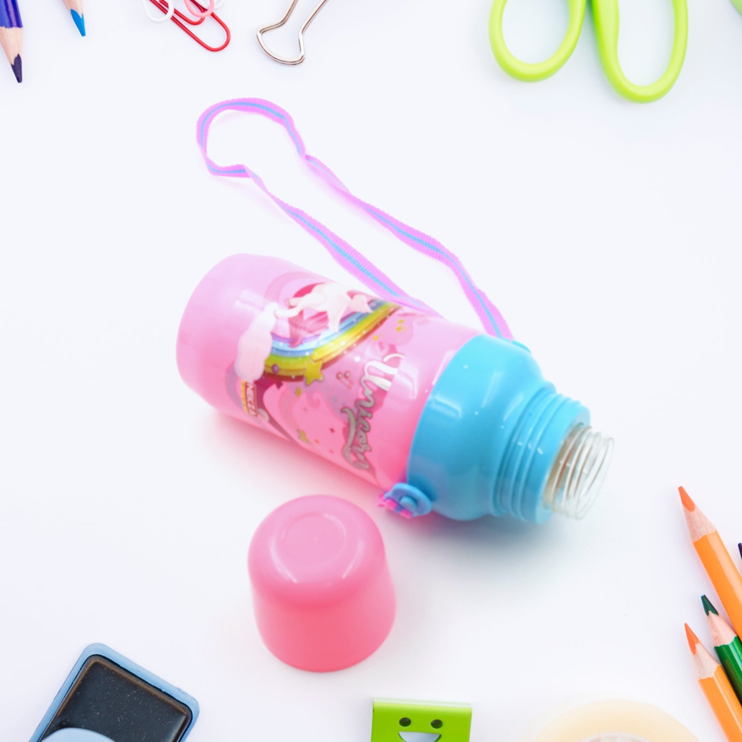 500ml Insulated Sports Water Bottle with Dori & Straw: Leakproof, BPA-Free, Kids - Bhavnagar Deodap