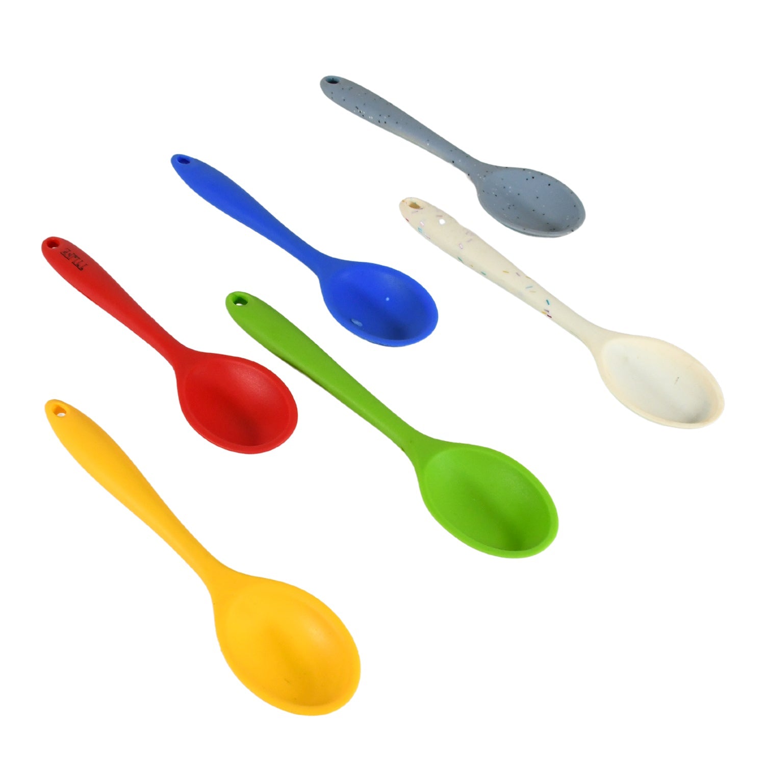 Multipurpose Silicone Spoon, Silicone Basting Spoon Non-Stick Kitchen Utensils Household Gadgets Heat-Resistant Non Stick Spoons Kitchen Cookware Items For Cooking and Baking (6 Pcs Set) - Bhavnagar Deodap