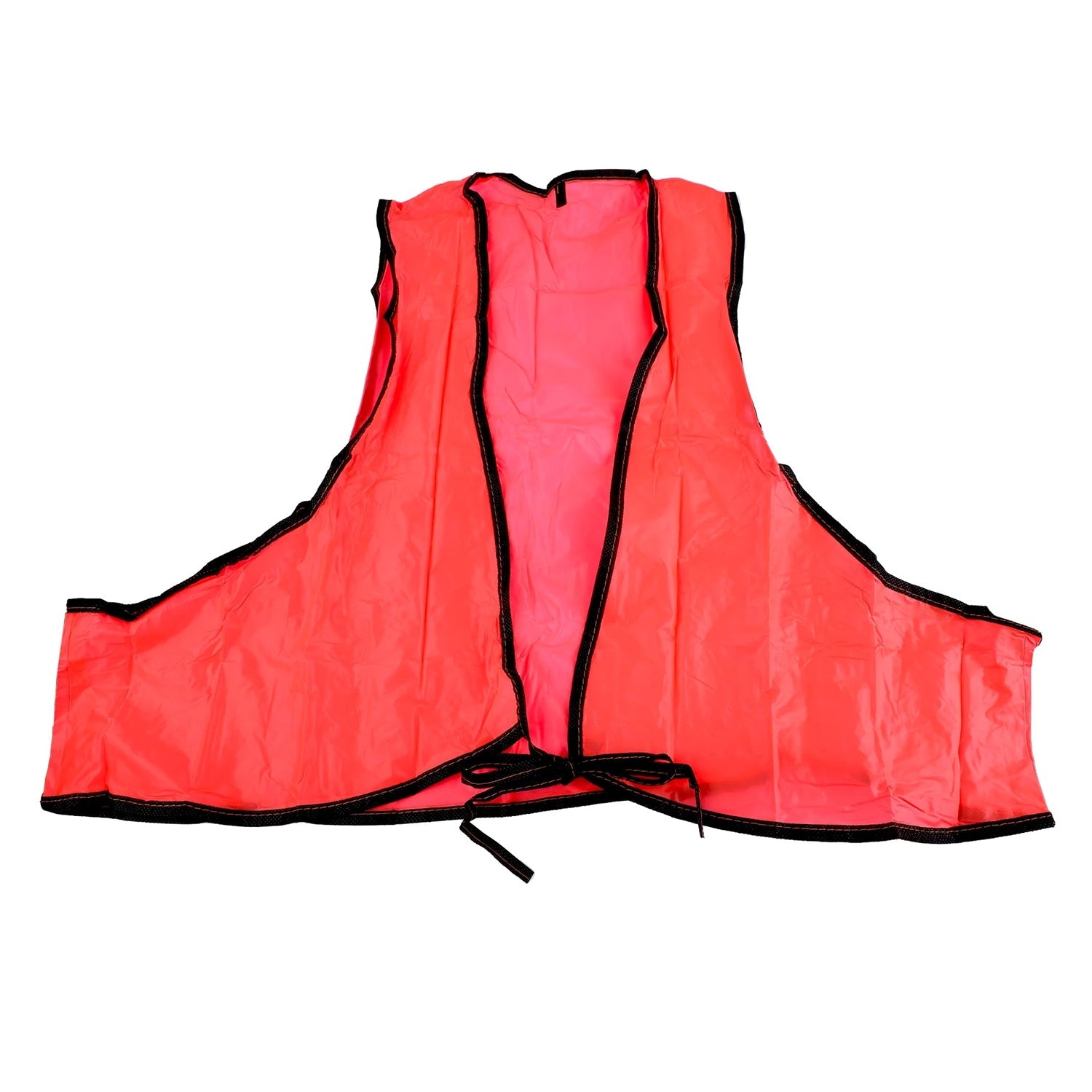 Economy Safety Vest, Soft Vinyl with Tie Closure for Identifying Staff and Volunteers Adult PVC Safety Vest High Visibility for Outdoor Operator - Bhavnagar Deodap