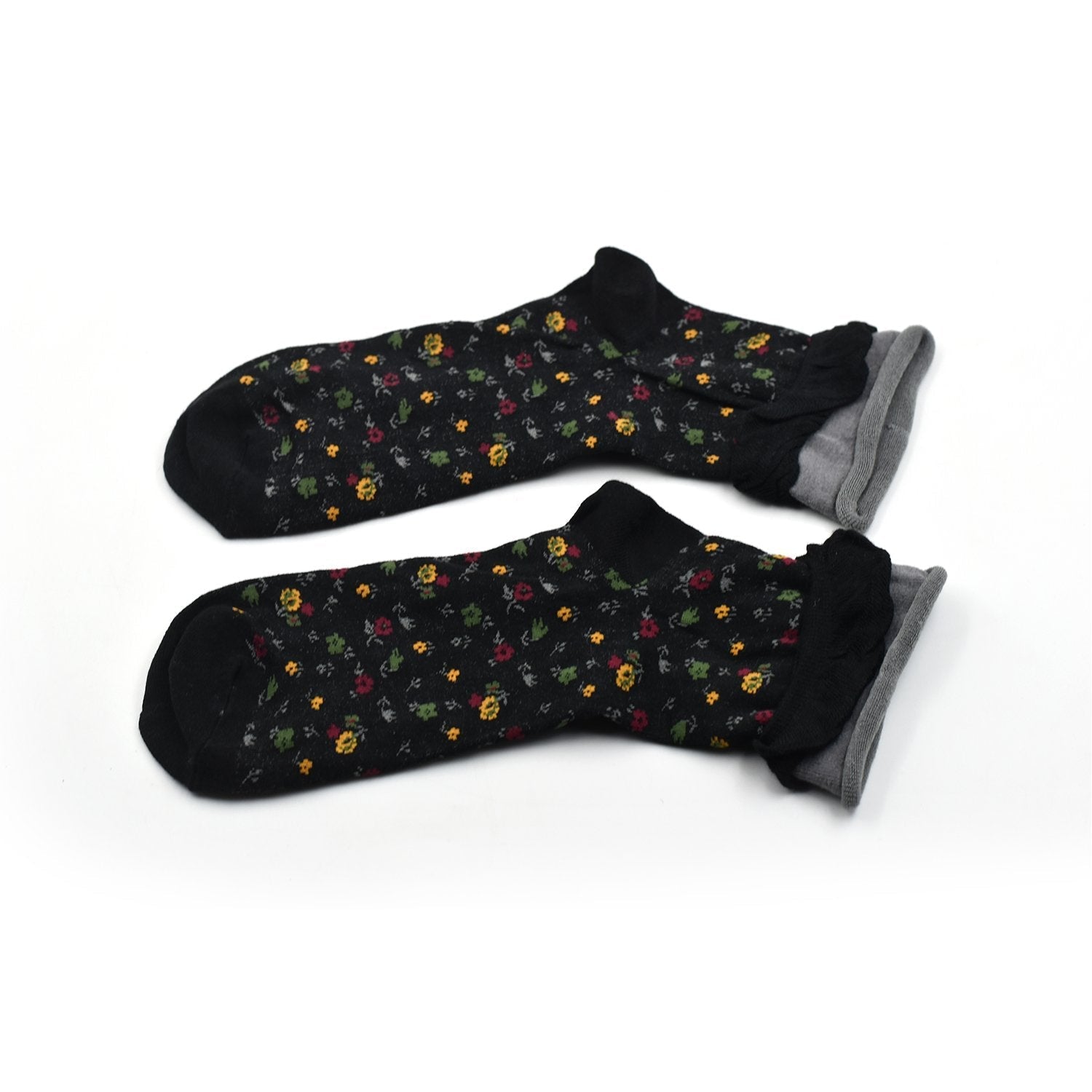 7344 Women's Crew Socks With fresh little flowers Printed ,high quality socks (Pack Of 20Pair) 