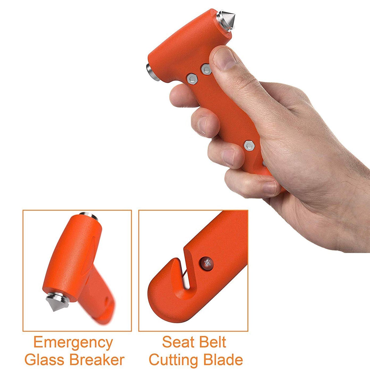 Car Safety Hammer,Emergency and Rescue Tool,Car Window Breaker and Seatbelt Cutter,Safety Hammer Emergency Rescue Tool,Car Window Breaking Seat Belt Cutter (1 Pc) - Bhavnagar Deodap